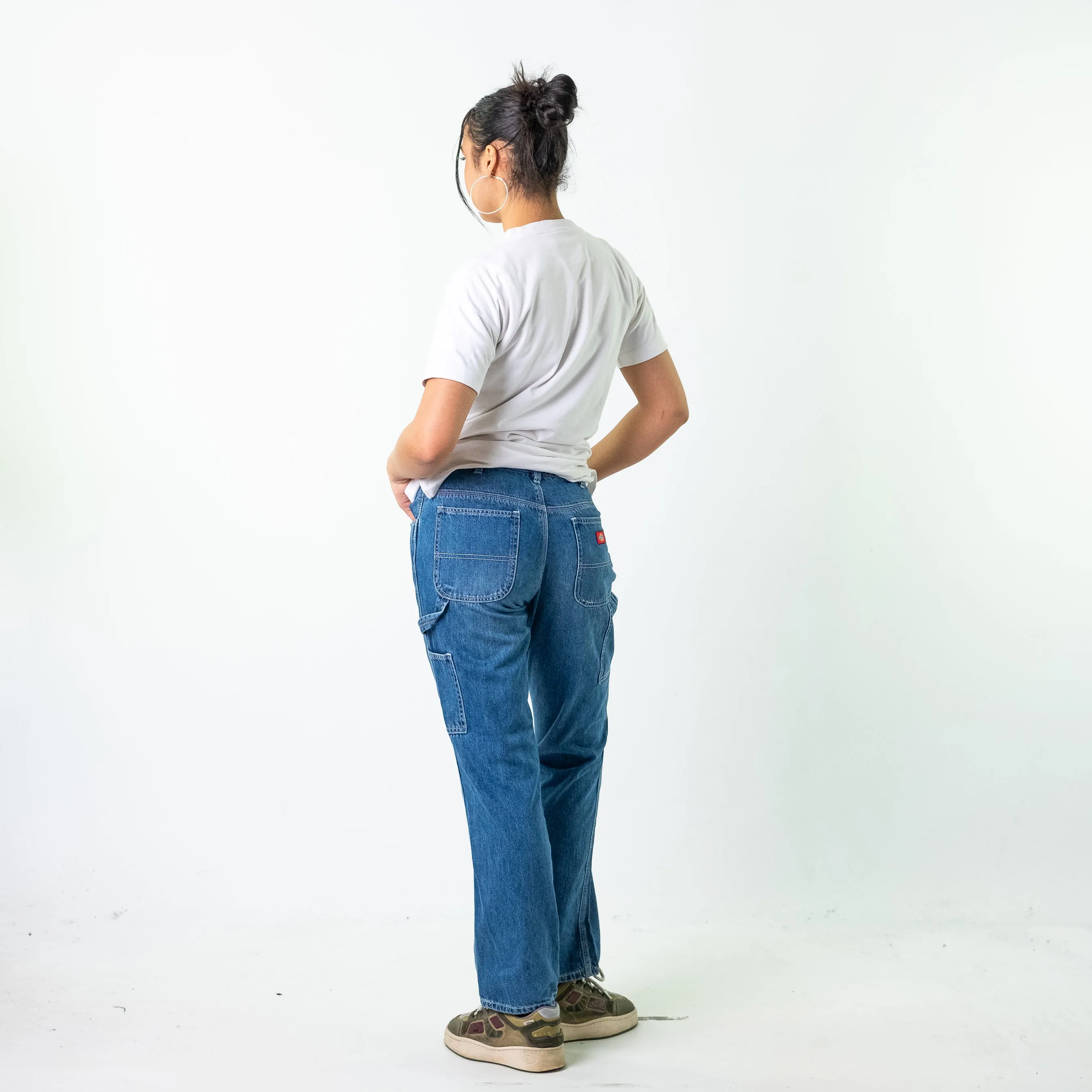 Blue Denim 90s Dickies  Cargo Skater Trousers Pants Jeans (30x33)