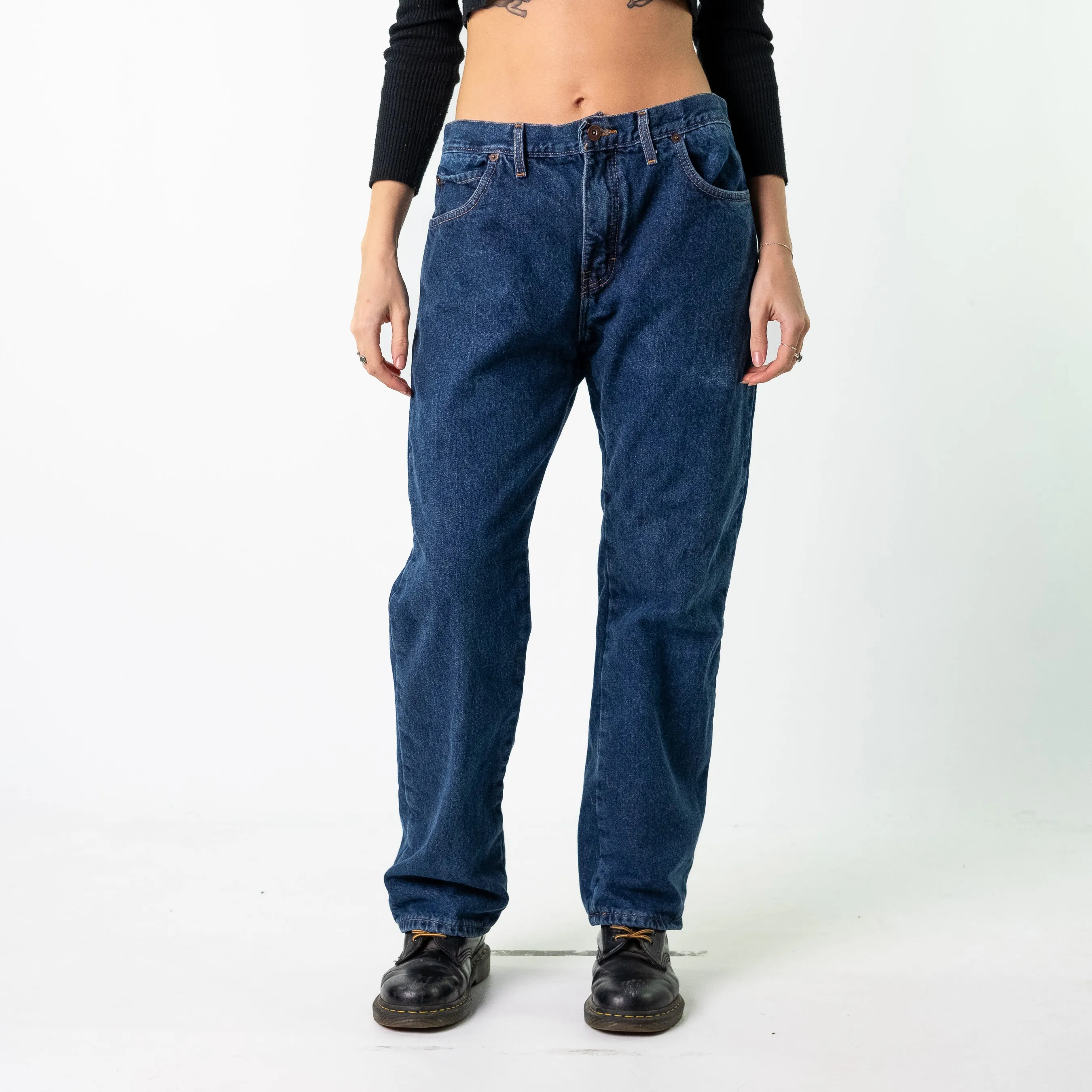 Blue Denim 90s Dickies  Cargo Skater Trousers Pants Jeans (32x30)