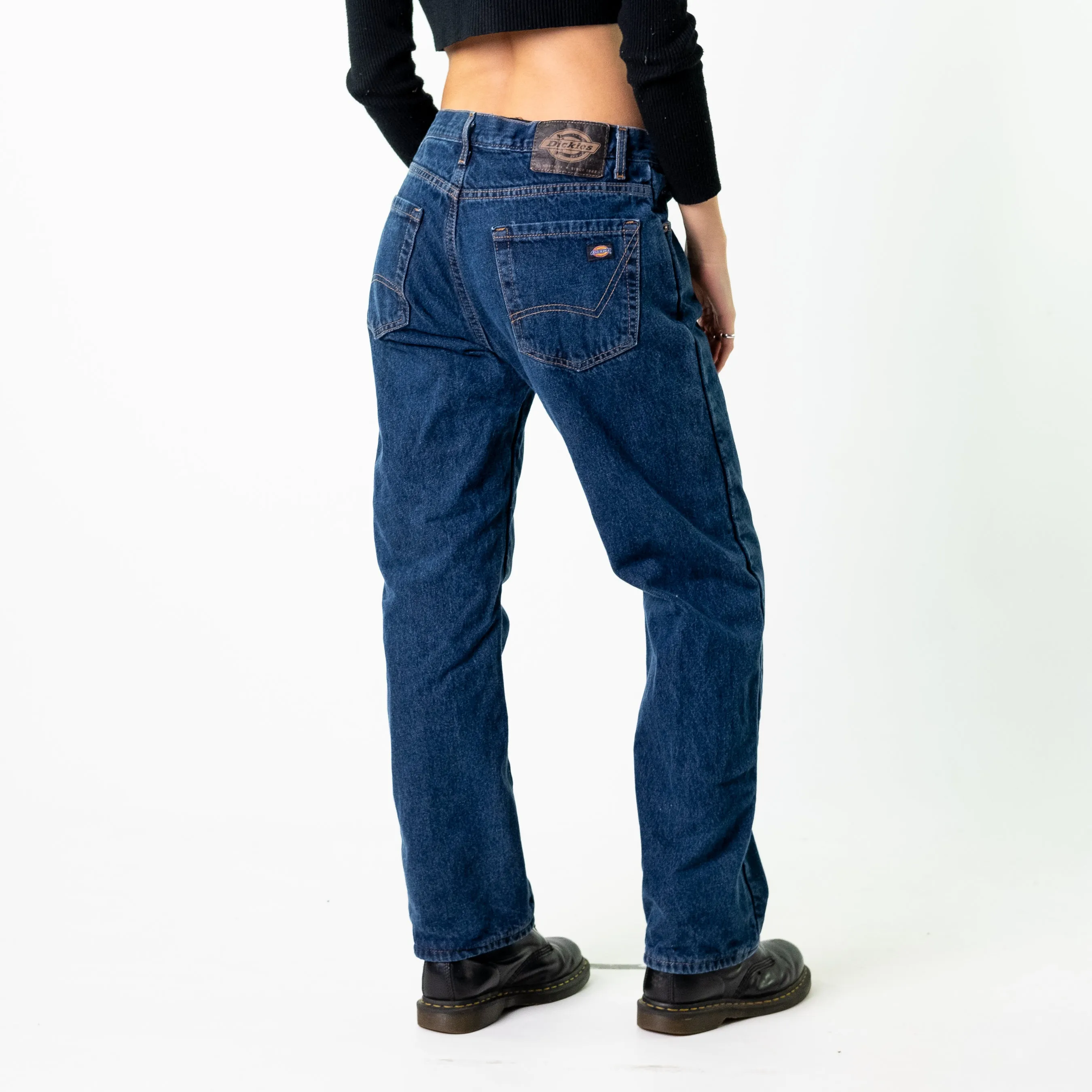 Blue Denim 90s Dickies  Cargo Skater Trousers Pants Jeans (32x30)