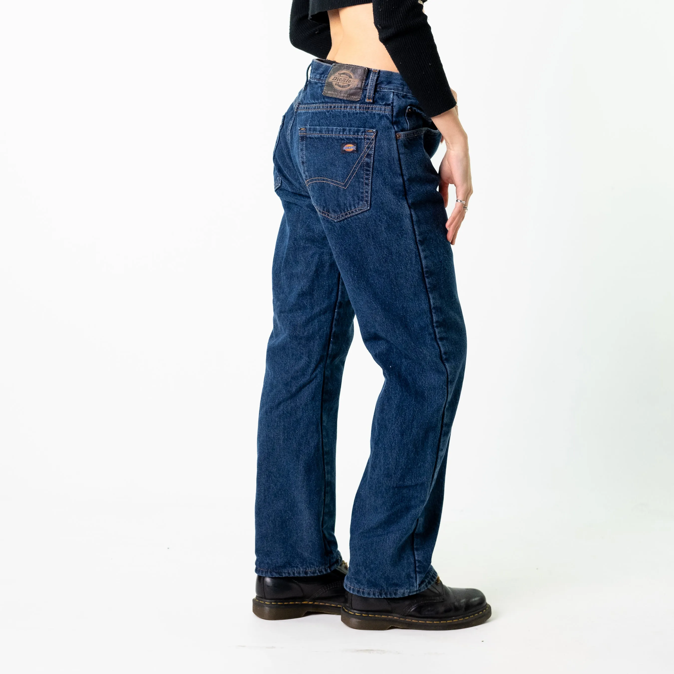 Blue Denim 90s Dickies  Cargo Skater Trousers Pants Jeans (32x30)