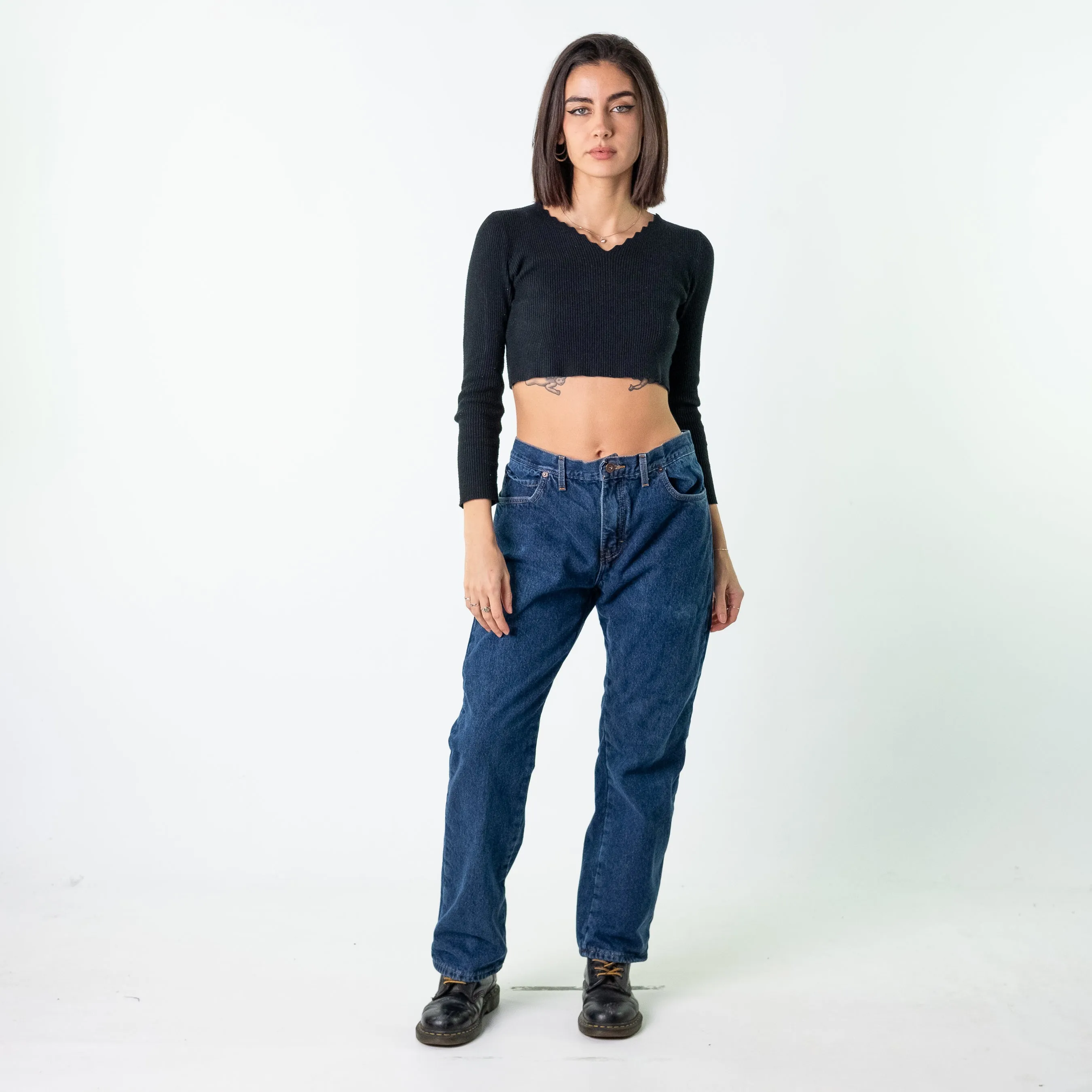 Blue Denim 90s Dickies  Cargo Skater Trousers Pants Jeans (32x30)