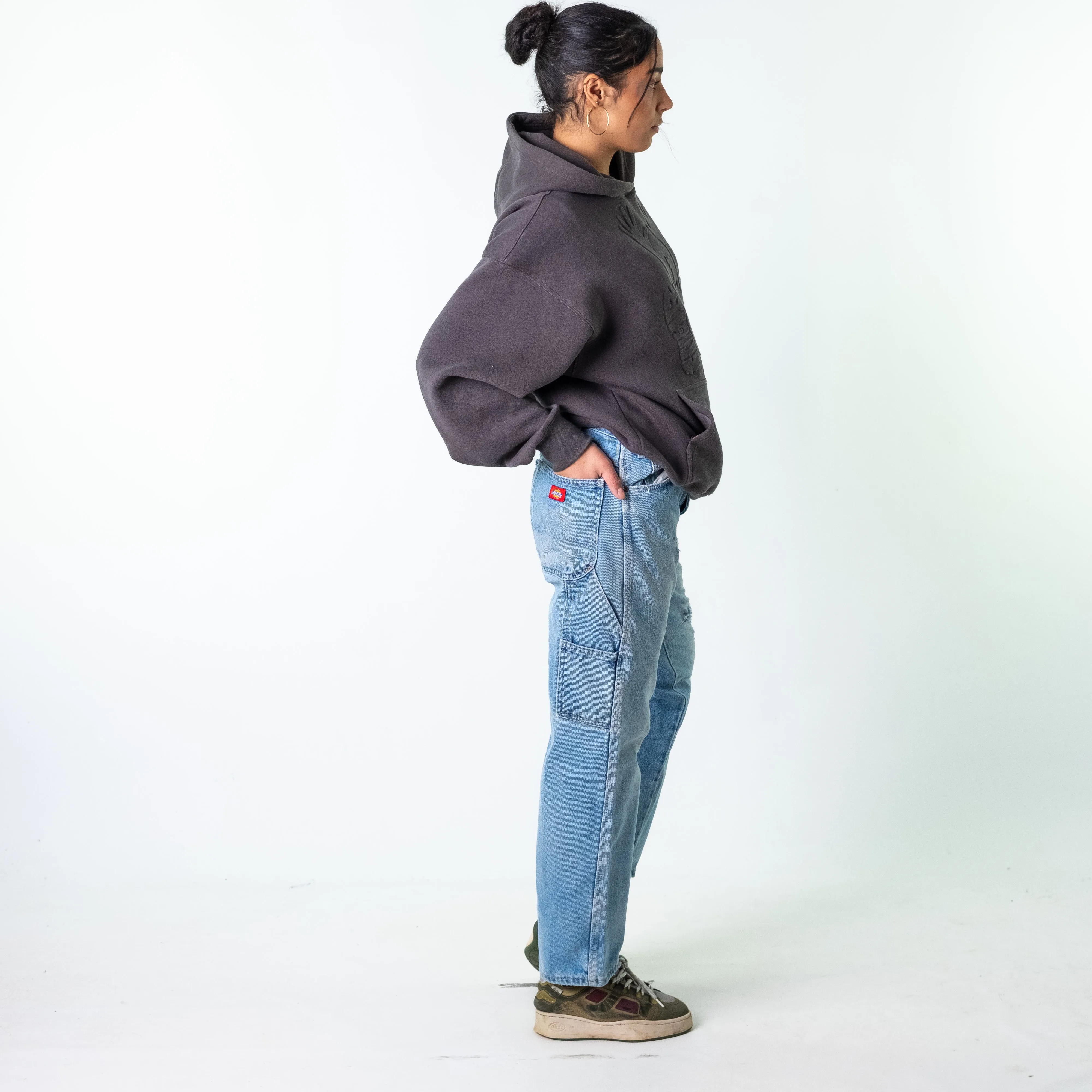 Blue Denim 90s Dickies  Cargo Skater Trousers Pants Jeans (34x30)