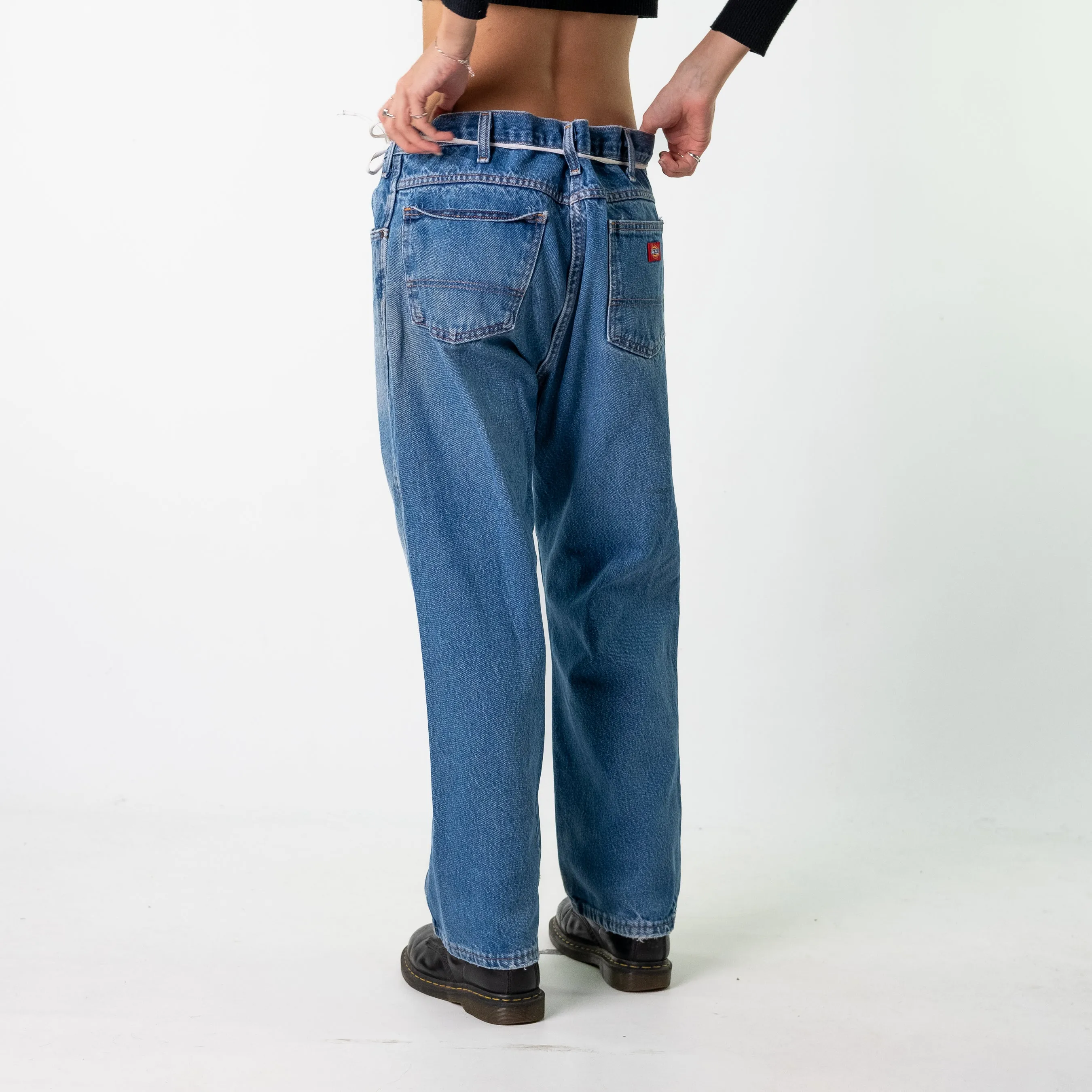 Blue Denim 90s Dickies  Cargo Skater Trousers Pants Jeans (36x29)