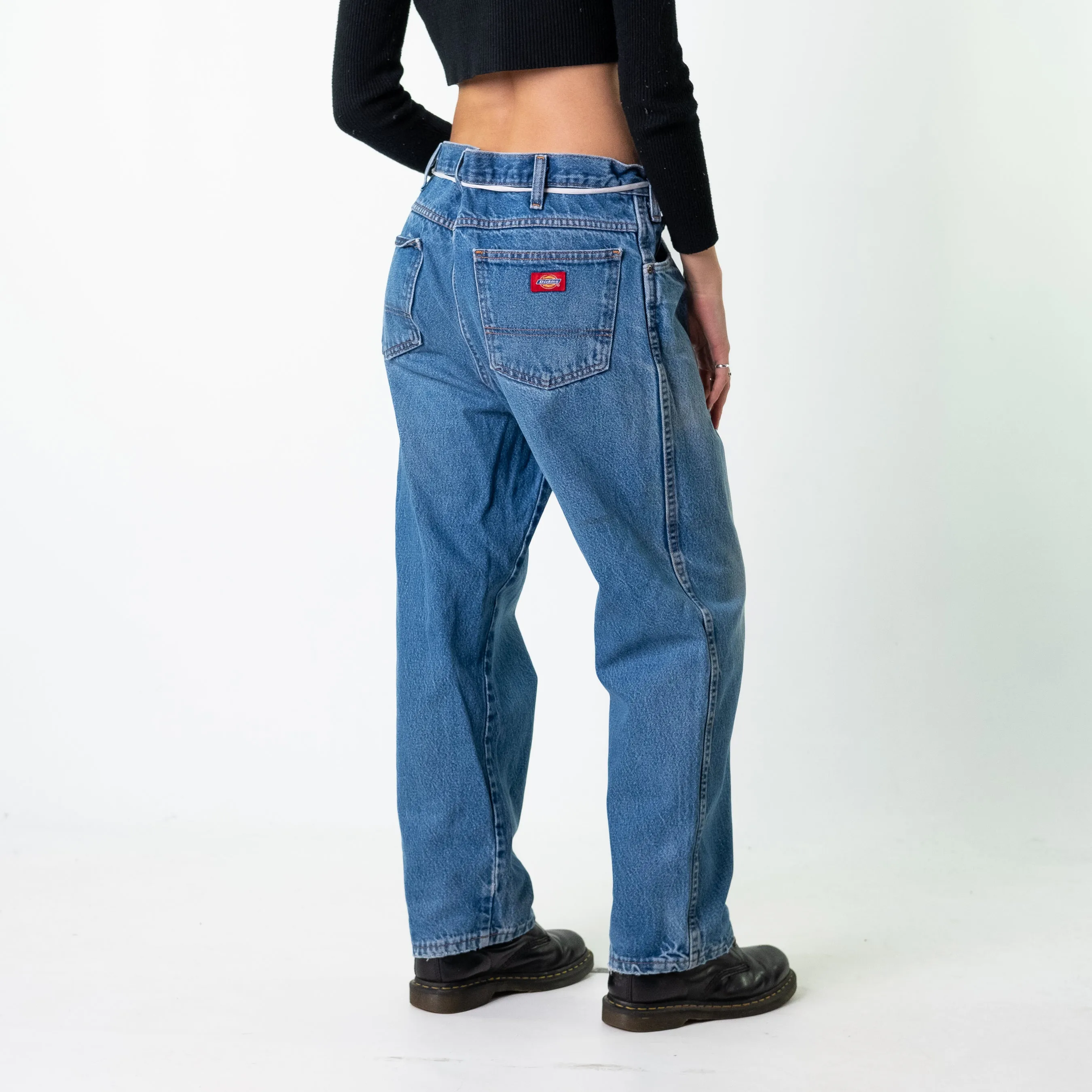 Blue Denim 90s Dickies  Cargo Skater Trousers Pants Jeans (36x29)