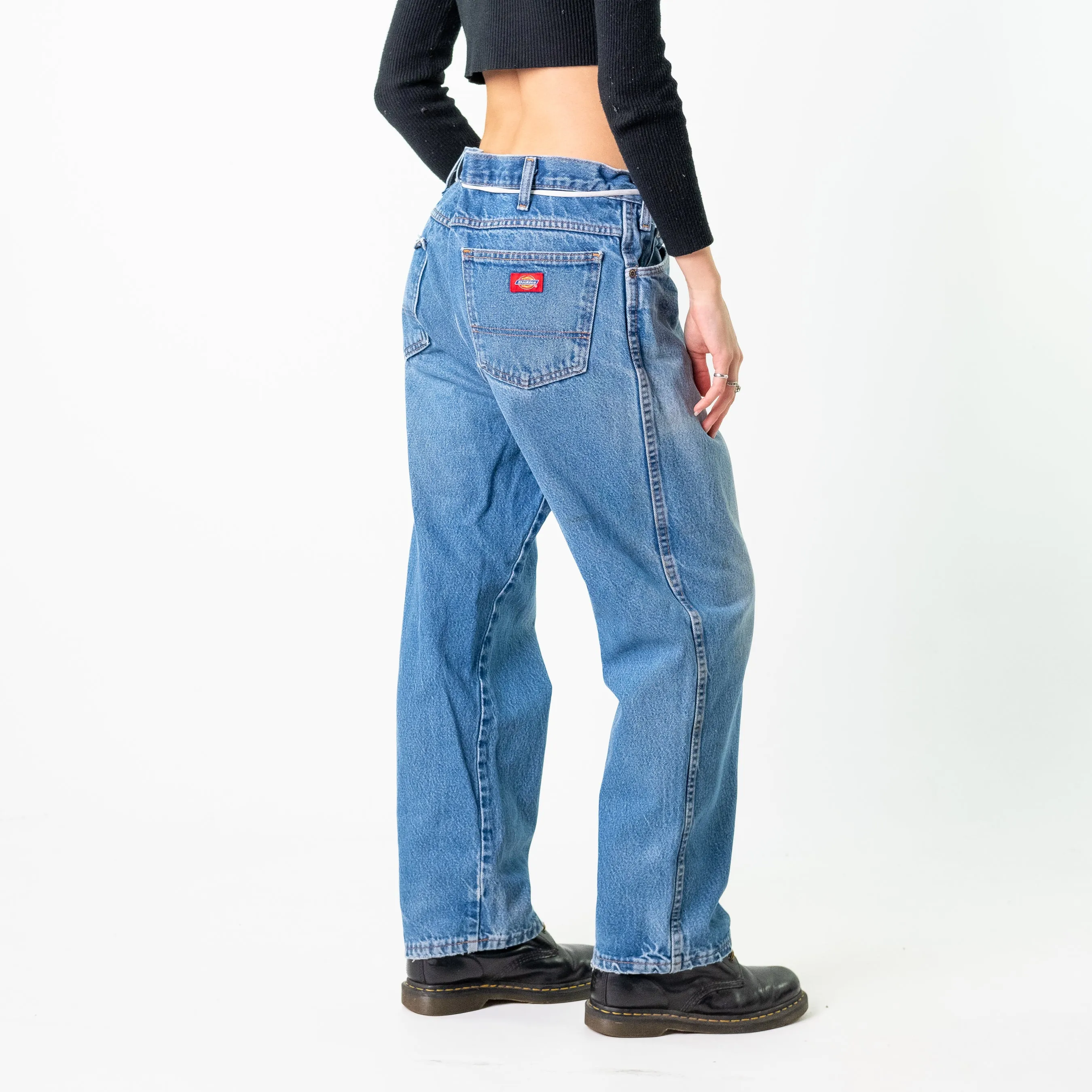 Blue Denim 90s Dickies  Cargo Skater Trousers Pants Jeans (36x29)