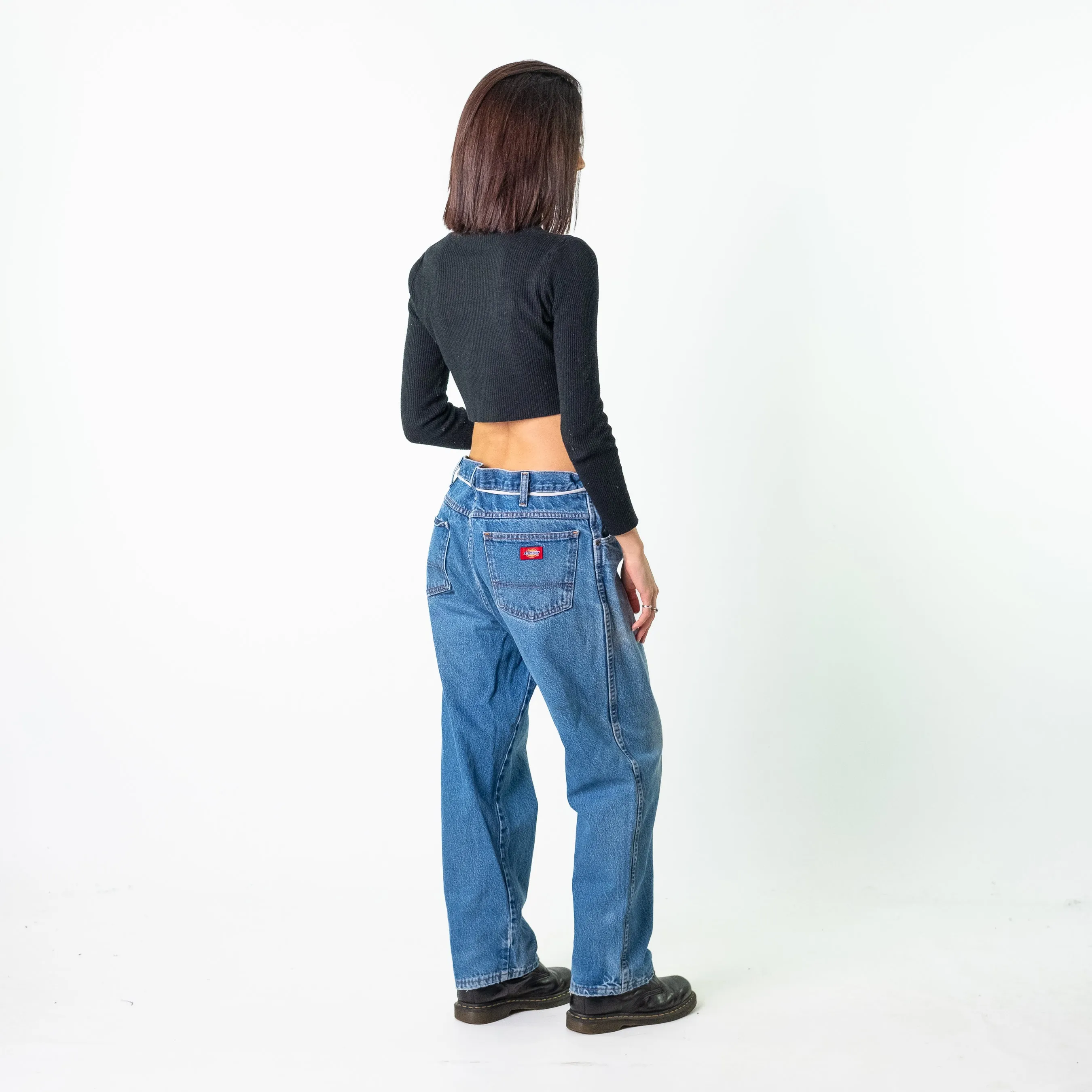 Blue Denim 90s Dickies  Cargo Skater Trousers Pants Jeans (36x29)