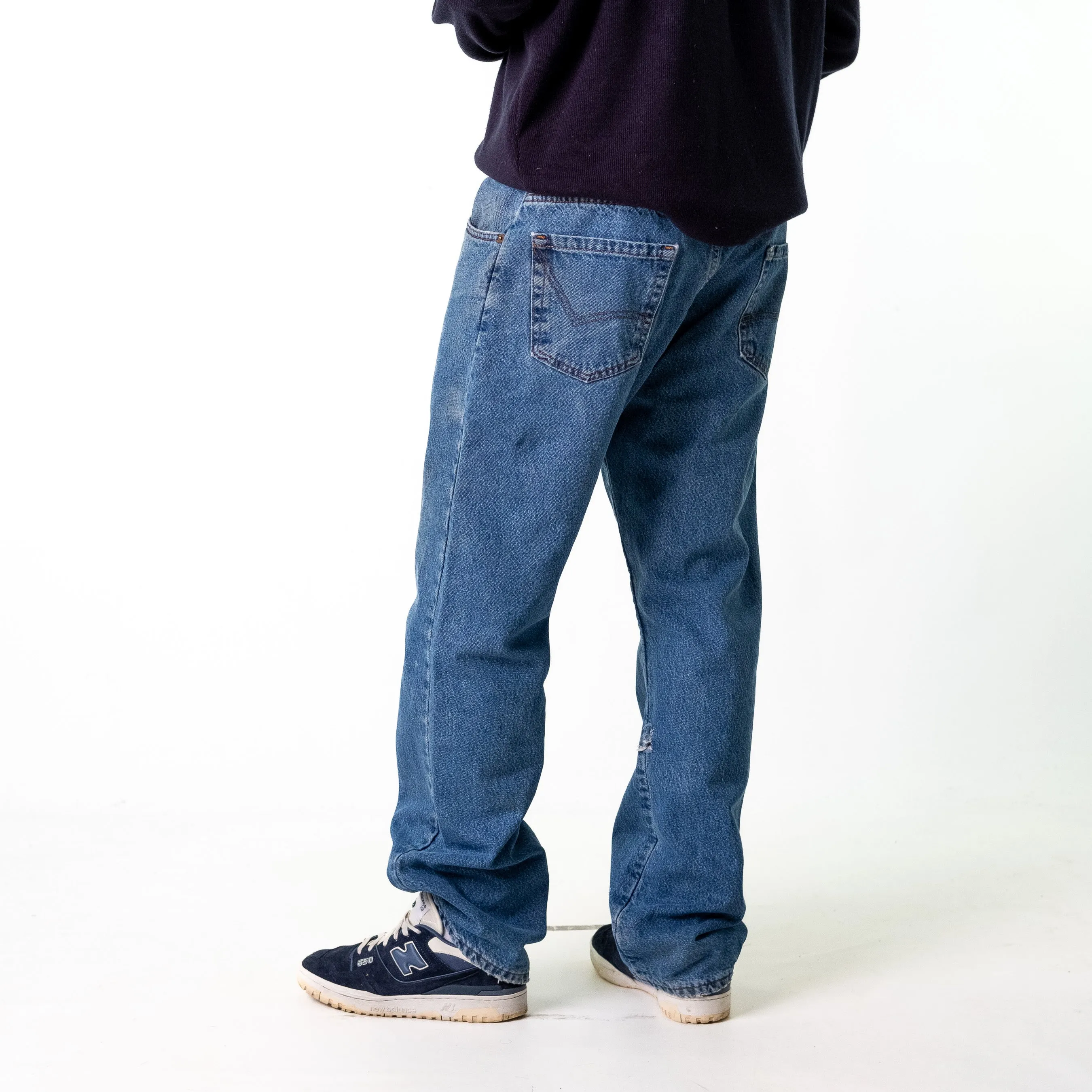 Blue Denim 90s Dickies  Cargo Skater Trousers Pants Jeans (36x32)