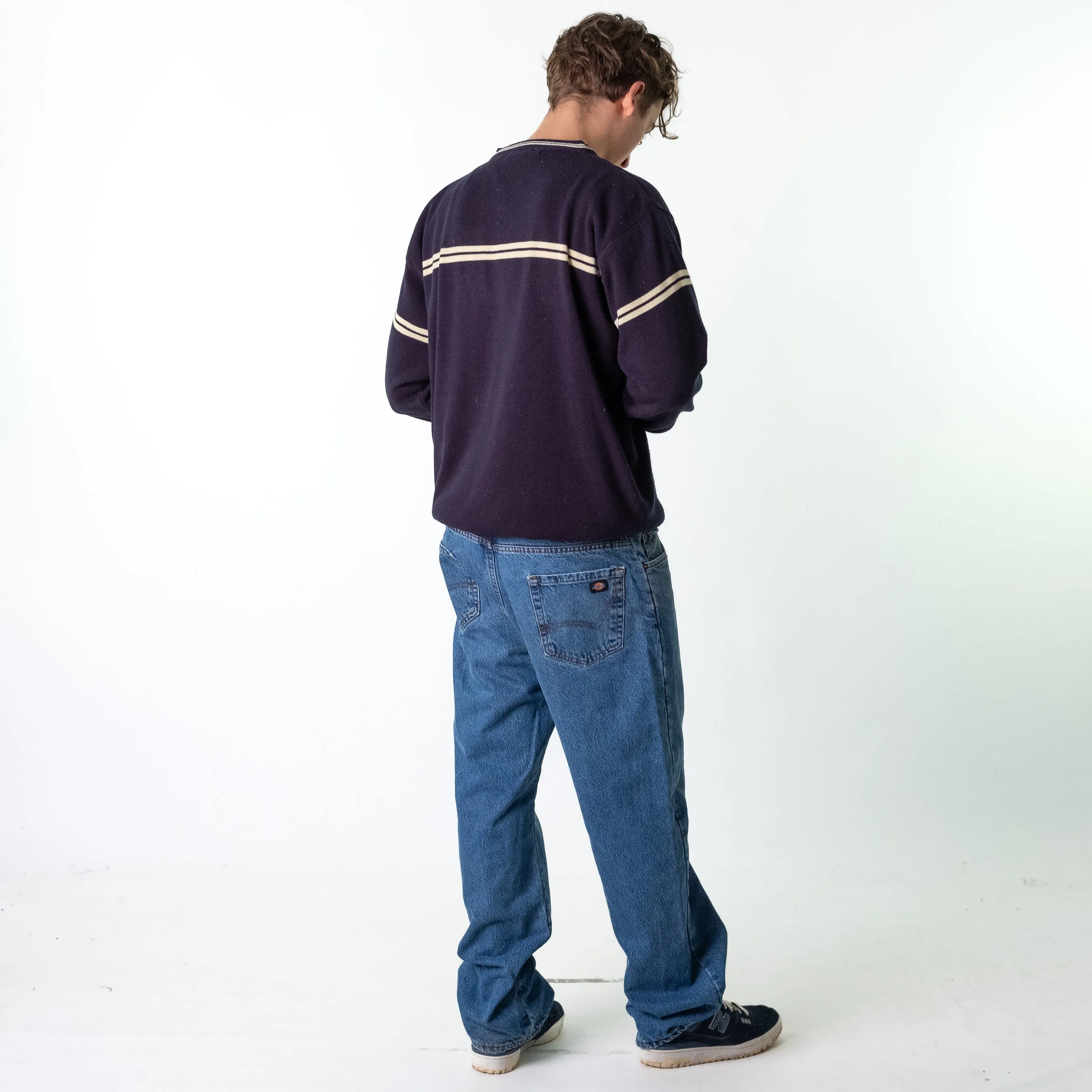 Blue Denim 90s Dickies  Cargo Skater Trousers Pants Jeans (36x32)