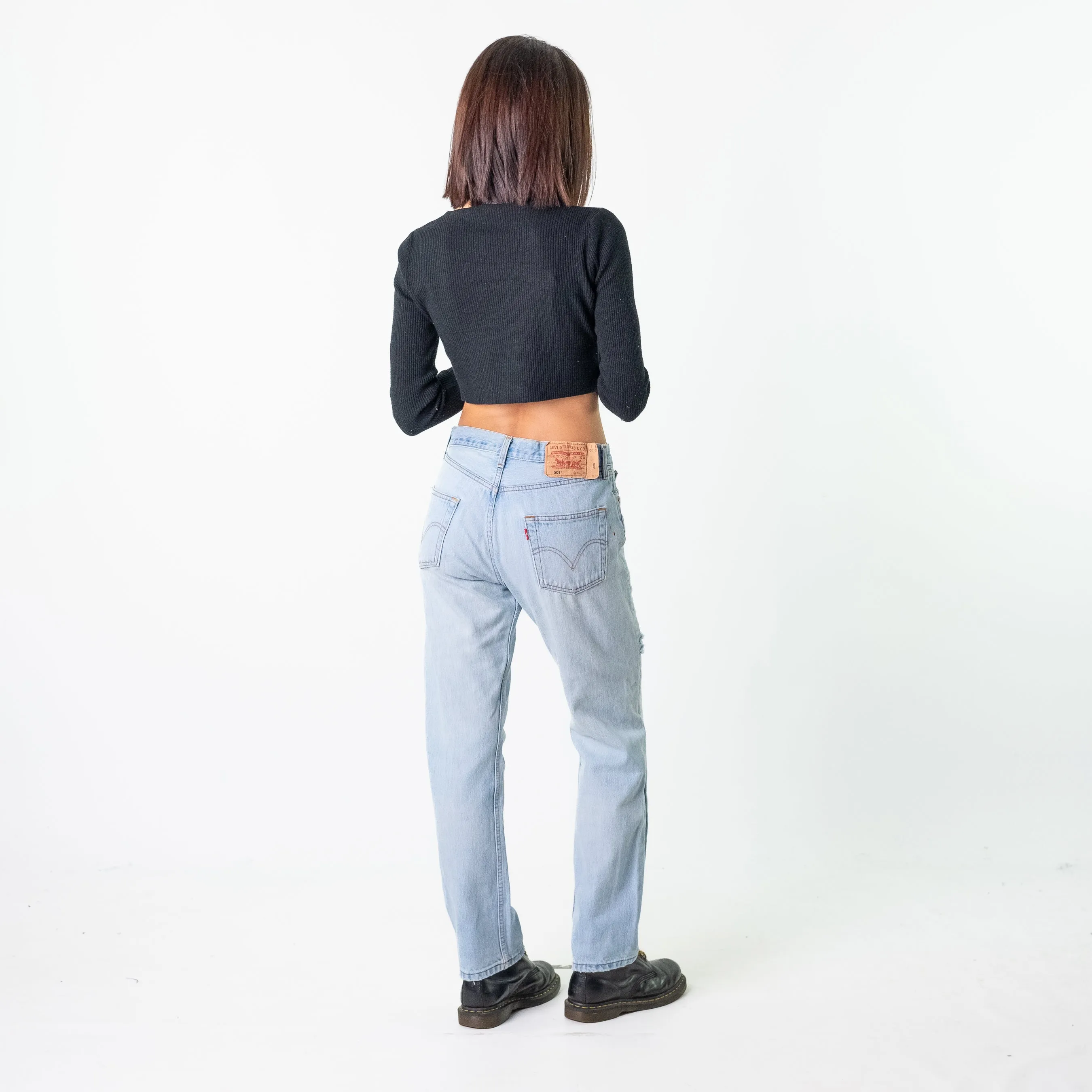 Blue Denim 90s Levi's 501 Cargo Skater Trousers Pants Jeans (36x30)