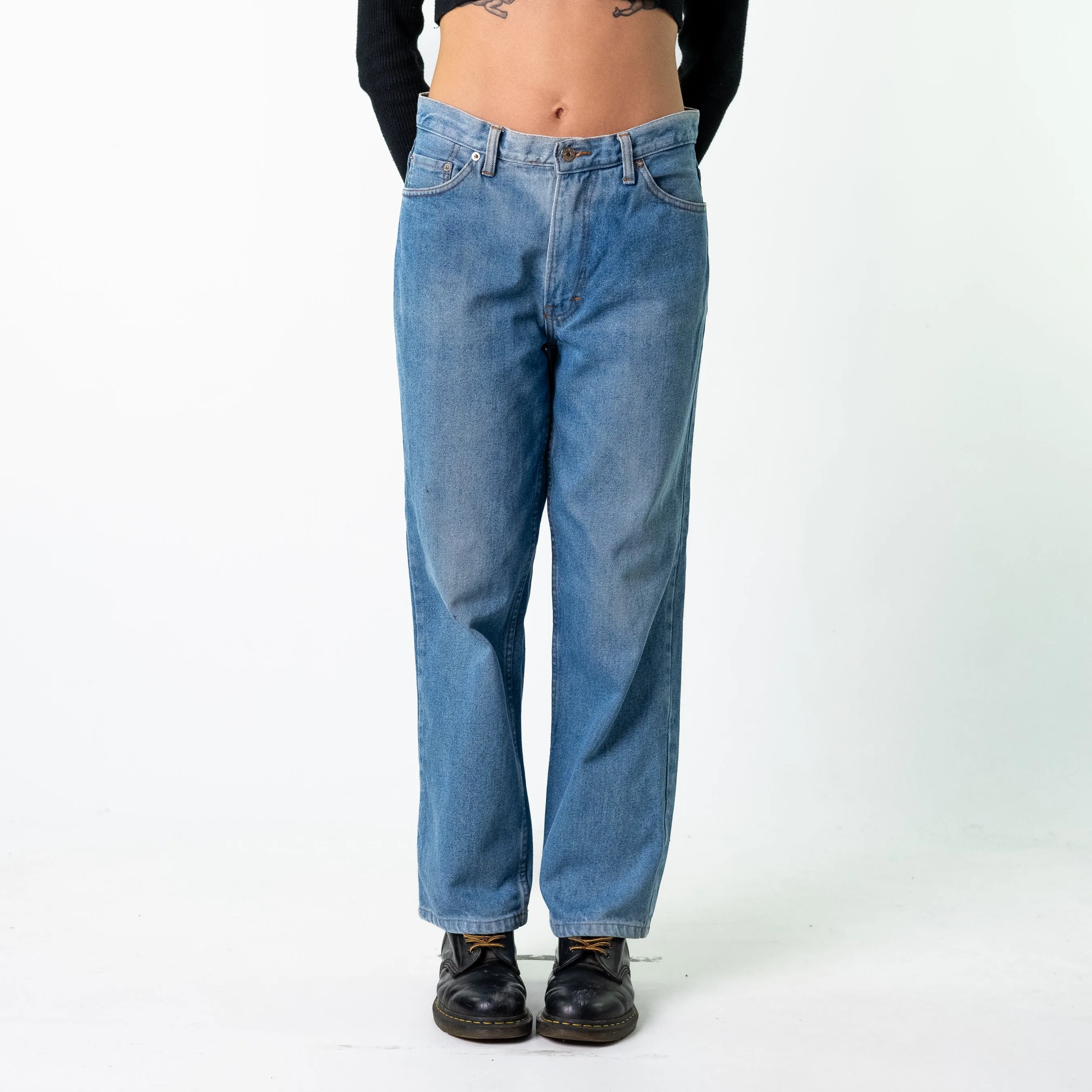 Blue Denim 90s Levi's 501s Cargo Skater Trousers Pants Jeans (30x30)