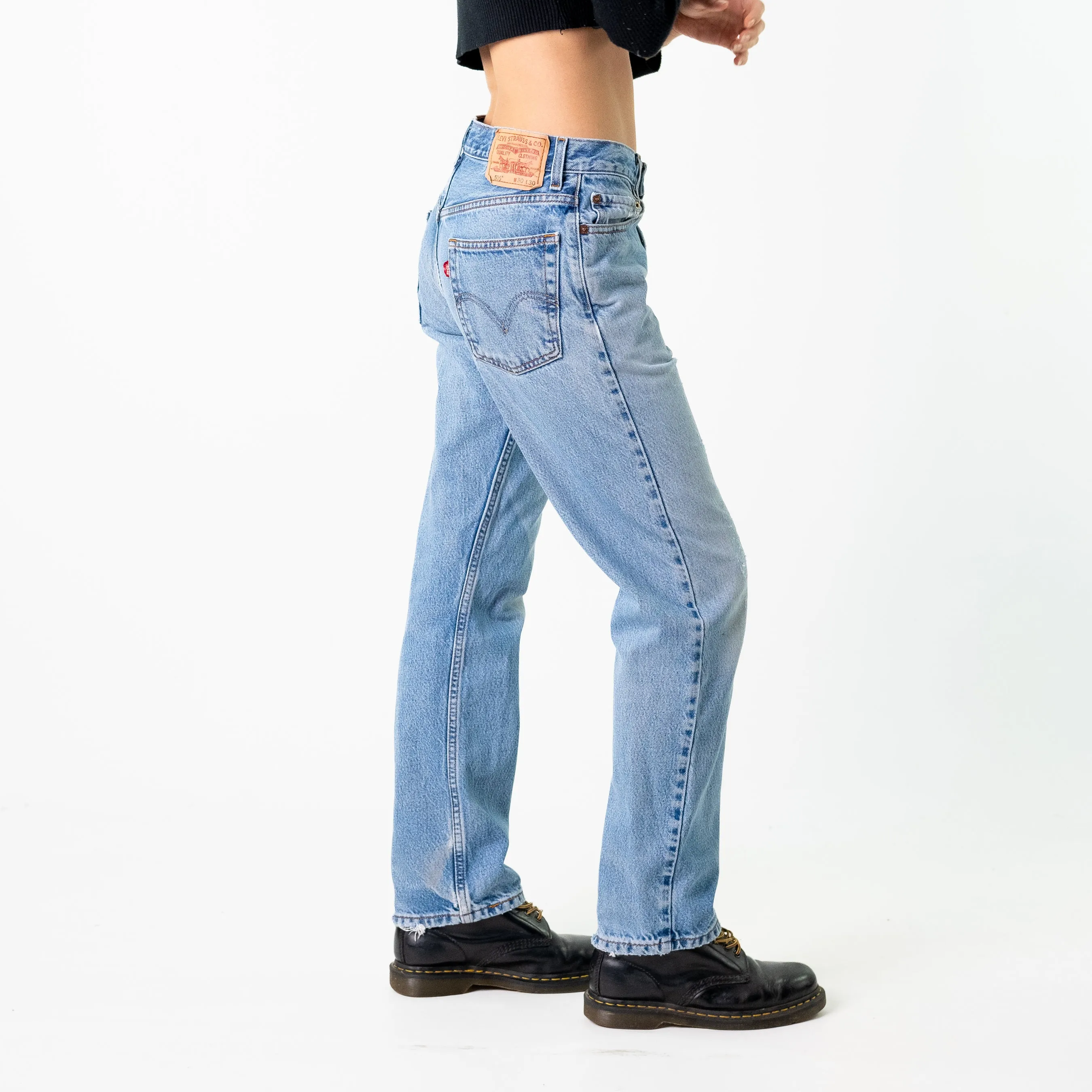 Blue Denim 90s Levi's 505s Cargo Skater Trousers Pants Jeans (30x30)