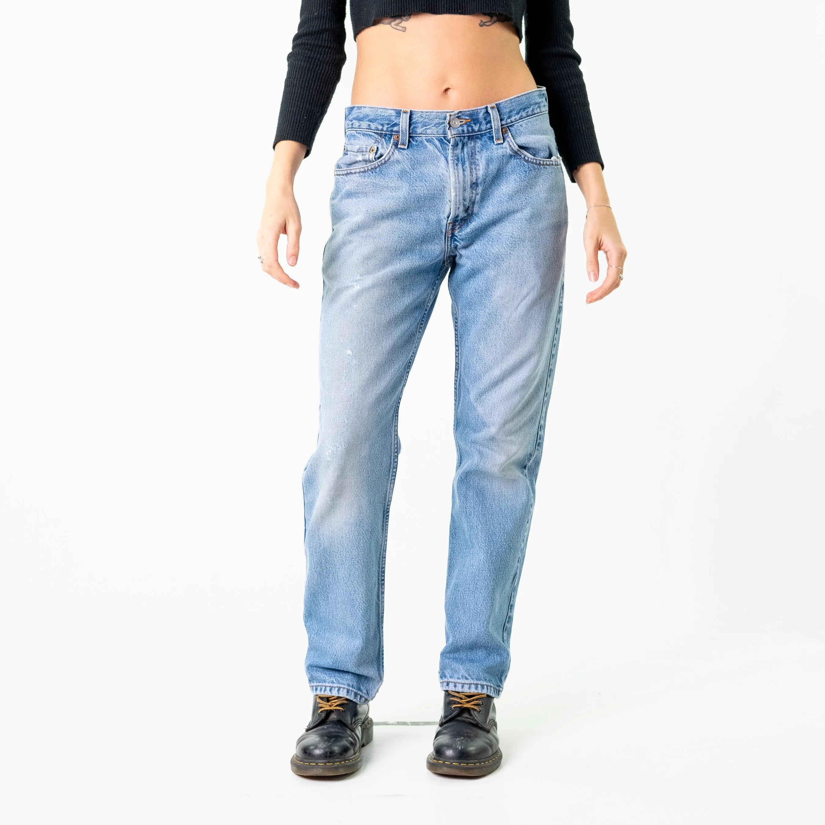 Blue Denim 90s Levi's 505s Cargo Skater Trousers Pants Jeans (30x30)