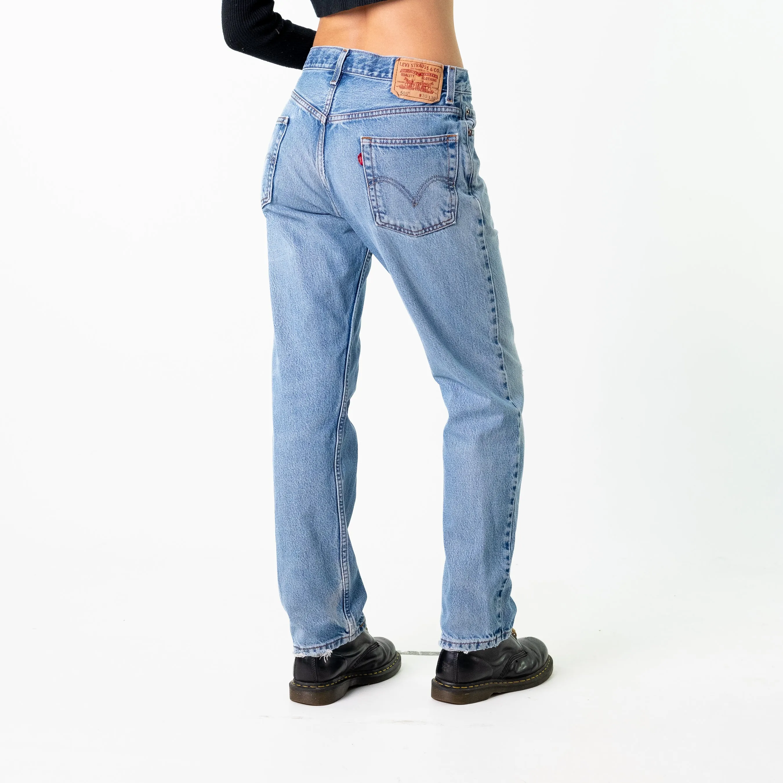 Blue Denim 90s Levi's 505s Cargo Skater Trousers Pants Jeans (30x30)