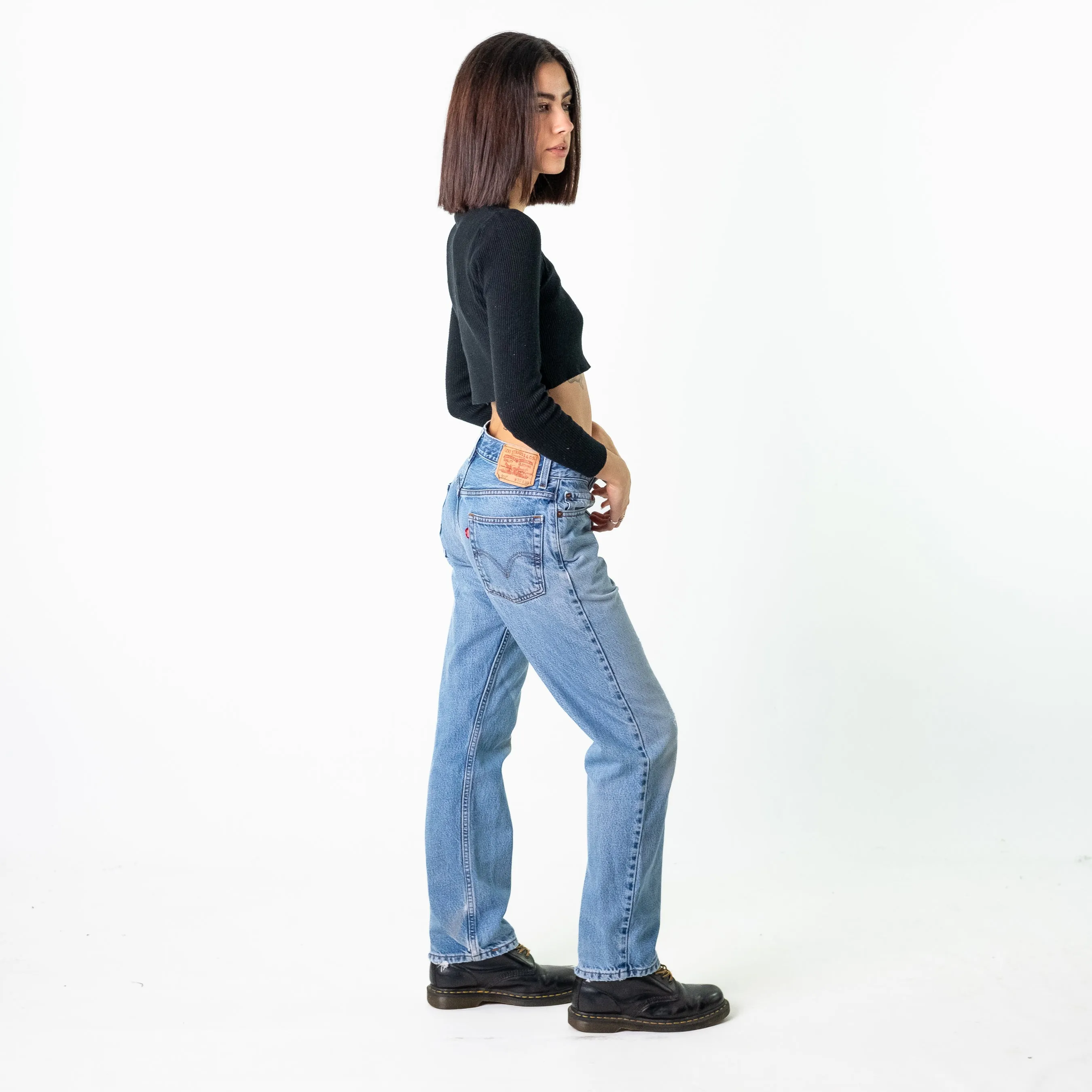 Blue Denim 90s Levi's 505s Cargo Skater Trousers Pants Jeans (30x30)