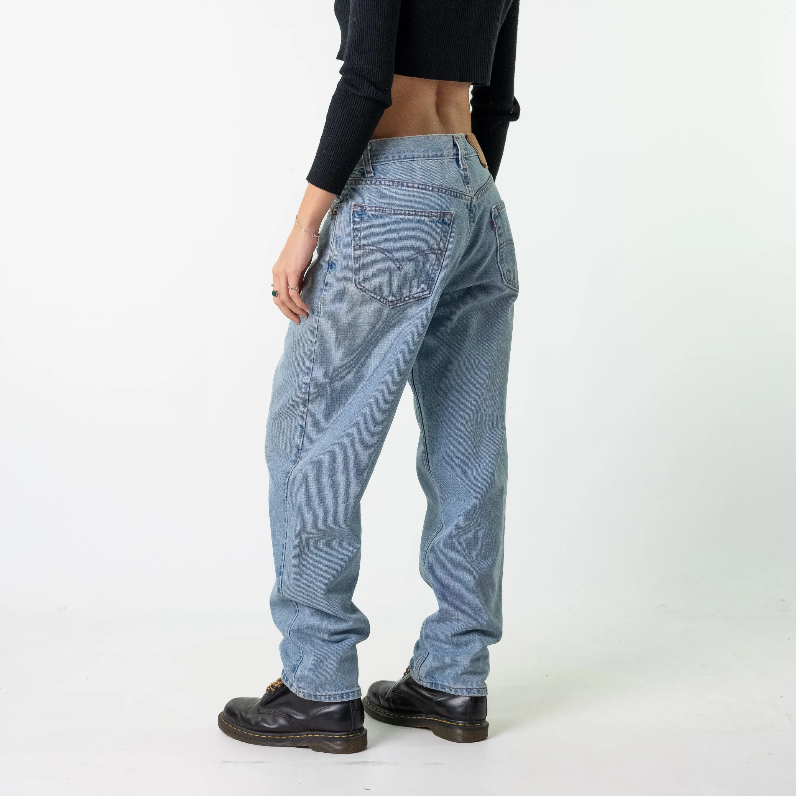 Blue Denim 90s Levi's 550s Cargo Skater Trousers Pants Jeans (33x30)