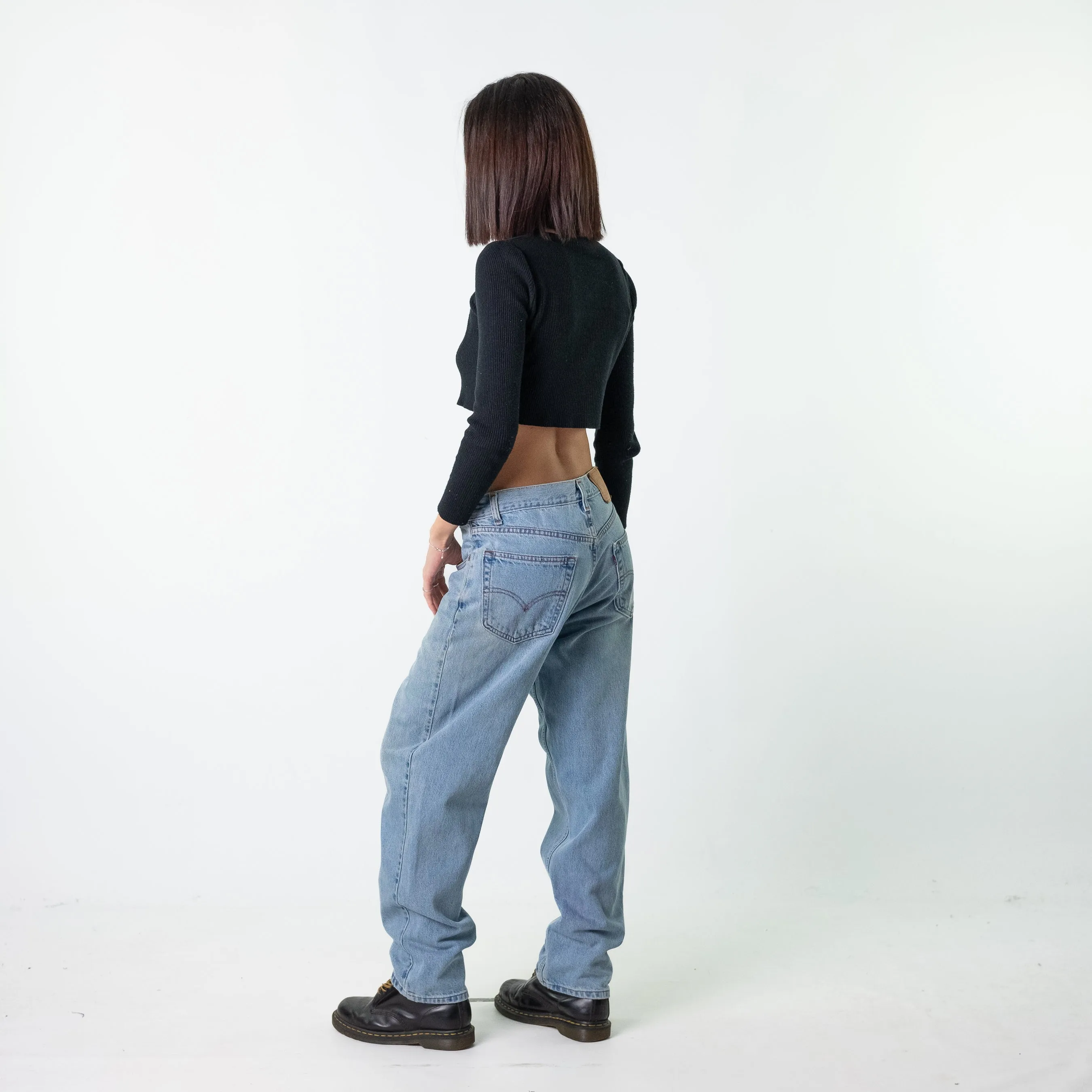 Blue Denim 90s Levi's 550s Cargo Skater Trousers Pants Jeans (33x30)