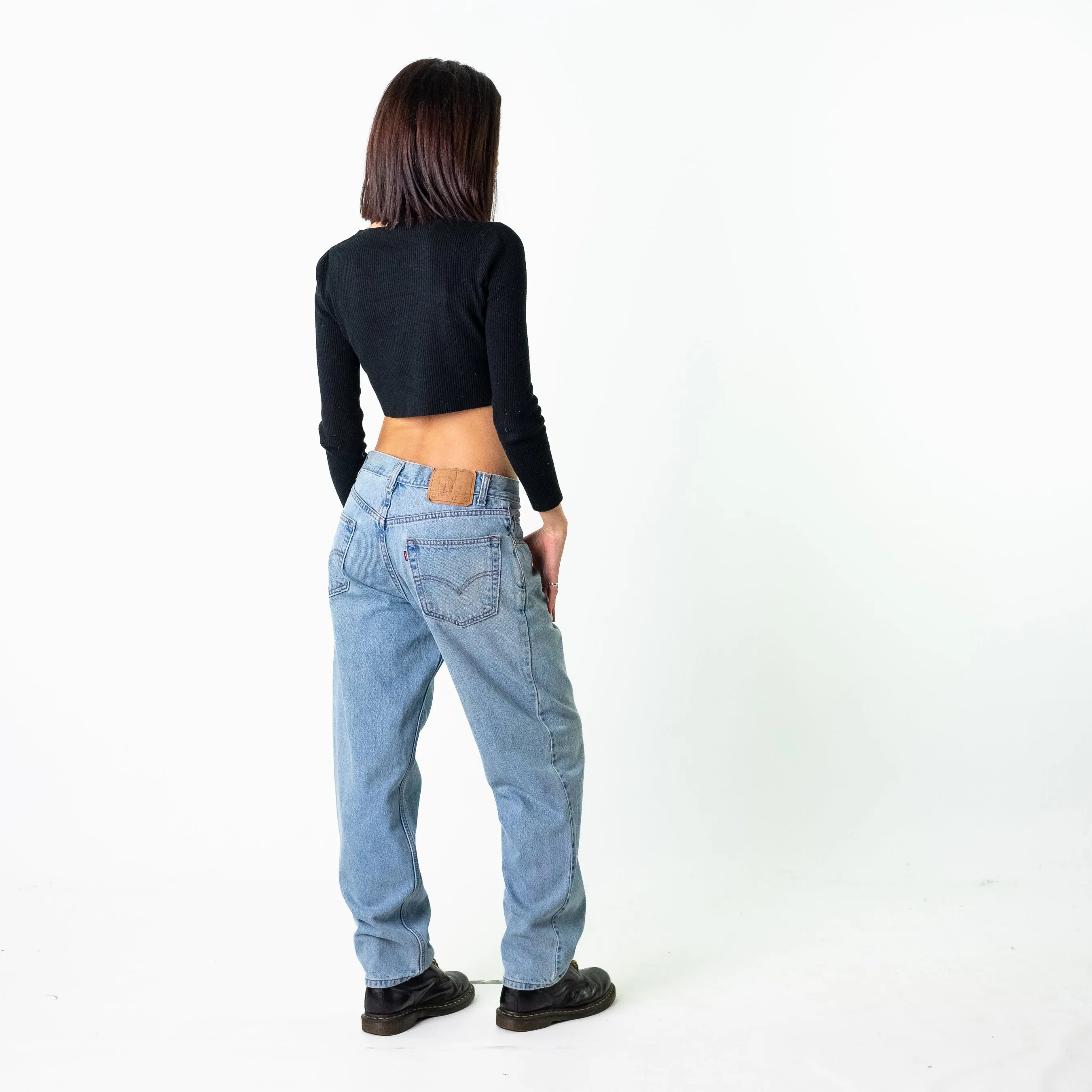 Blue Denim 90s Levi's 550s Cargo Skater Trousers Pants Jeans (33x30)