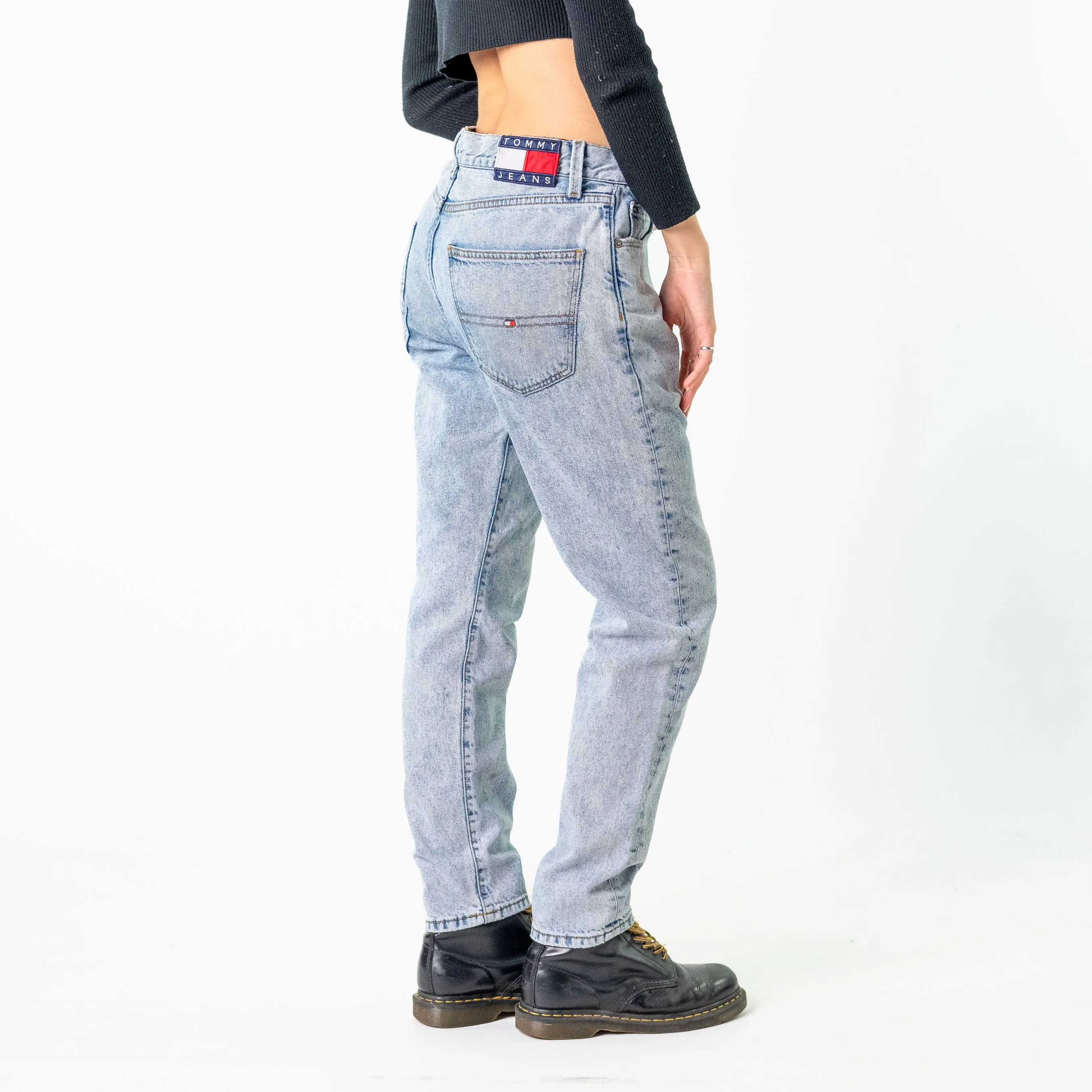 Blue Denim 90s Tommy Hilfiger  Cargo Skater Trousers Pants Jeans (30x32)