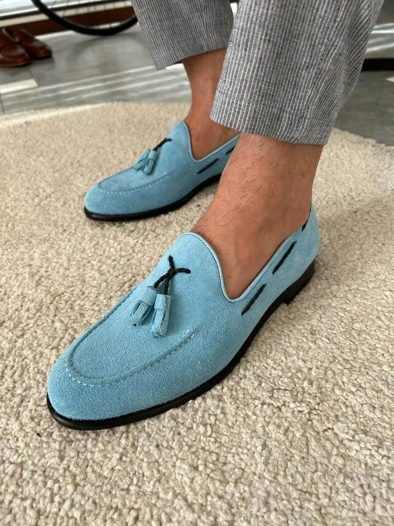 Blue Suede Loafers