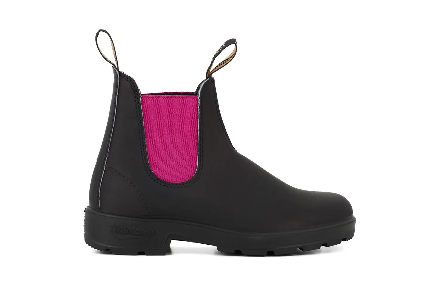 Blundstone - 2208 Black & Fuschia Leather Chelsea Boots