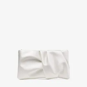 Bonny Clutch Ivory Satin Clutch Bag