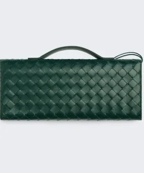 Bottega Veneta Andiamo Clutch Emerald Green