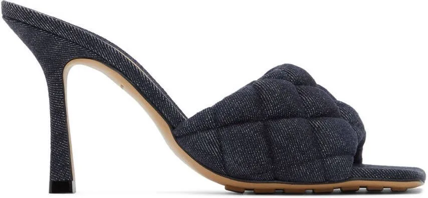 Bottega Veneta Indigo Padded Heeled Sandals