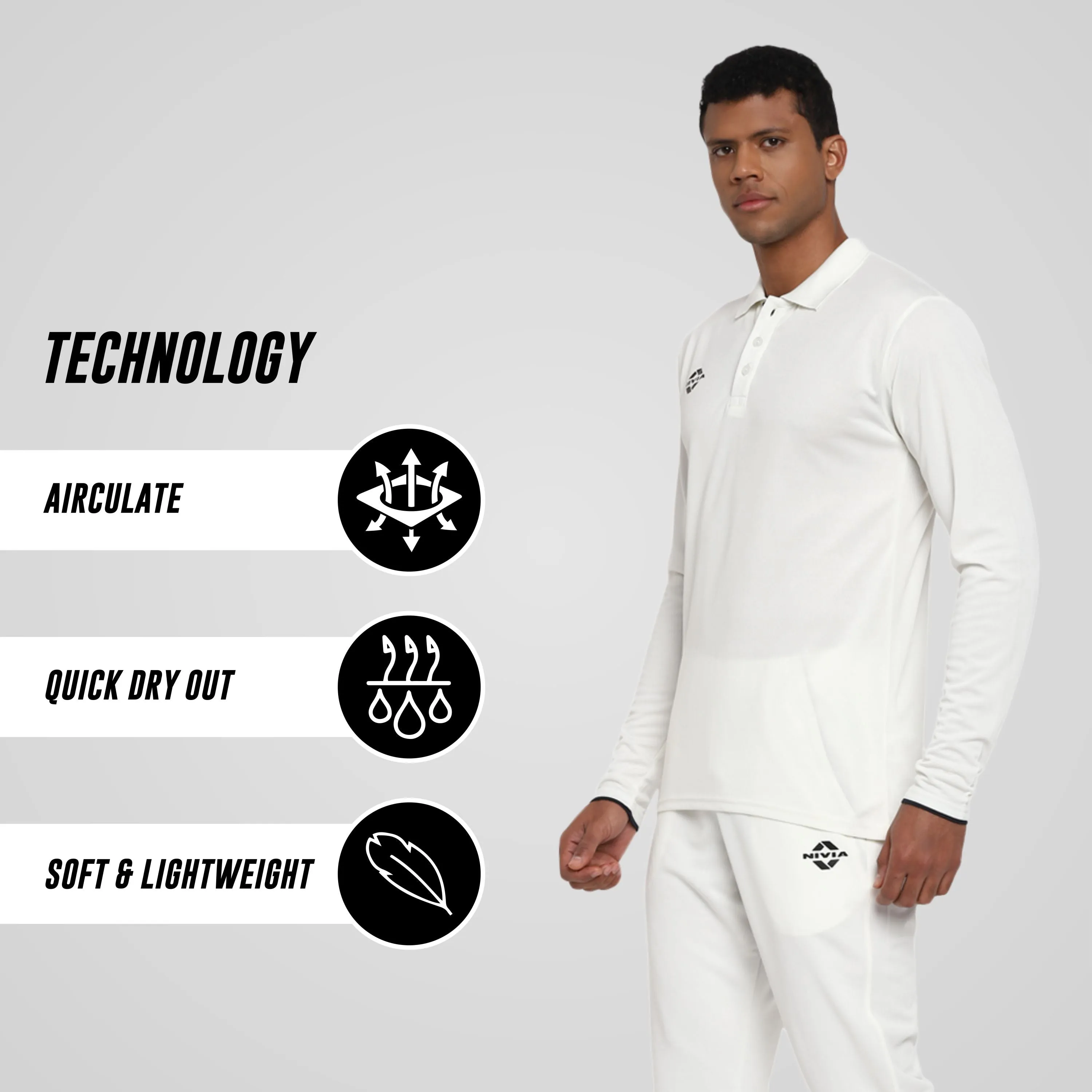 Bounce Full Sleeve Cricket Jersey Set - Full Sleeve