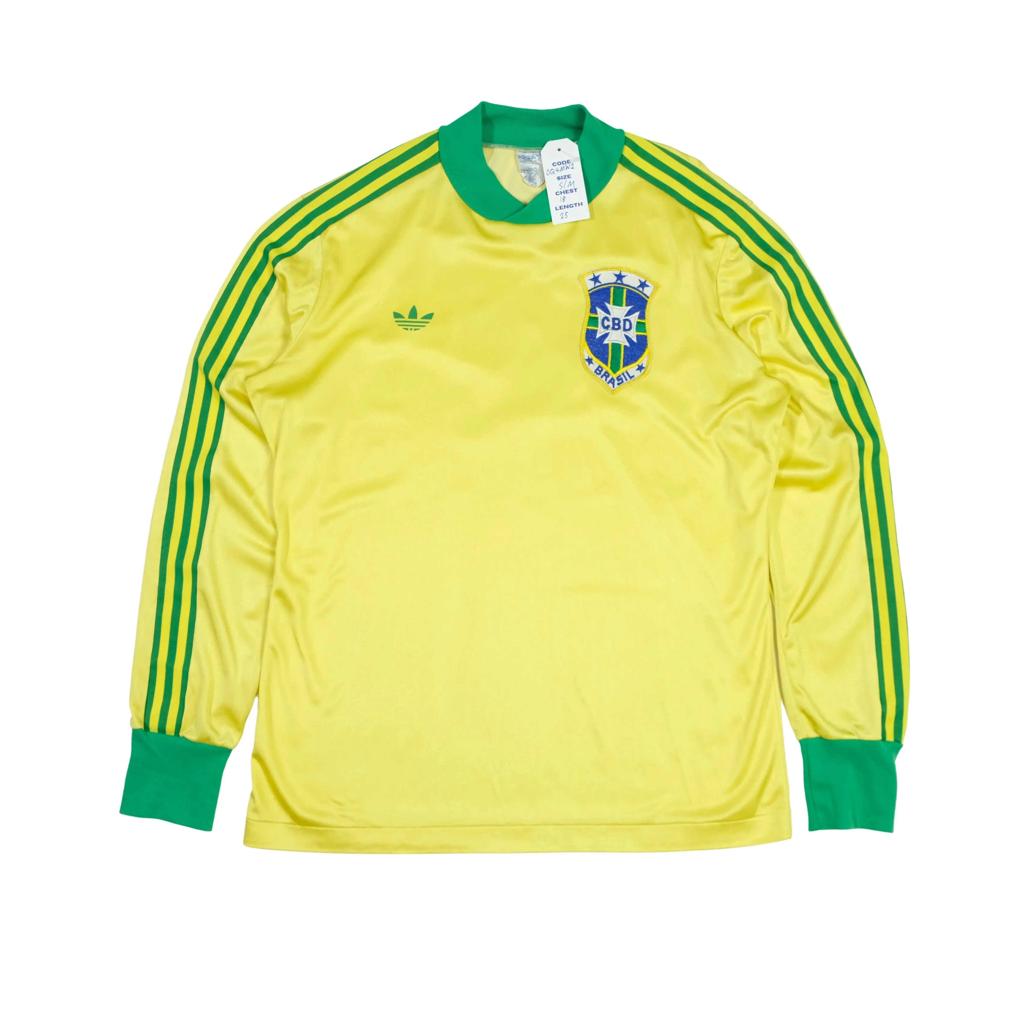 Brazil Original 1978/1980 Adidas Home Football Shirt Small/Medium