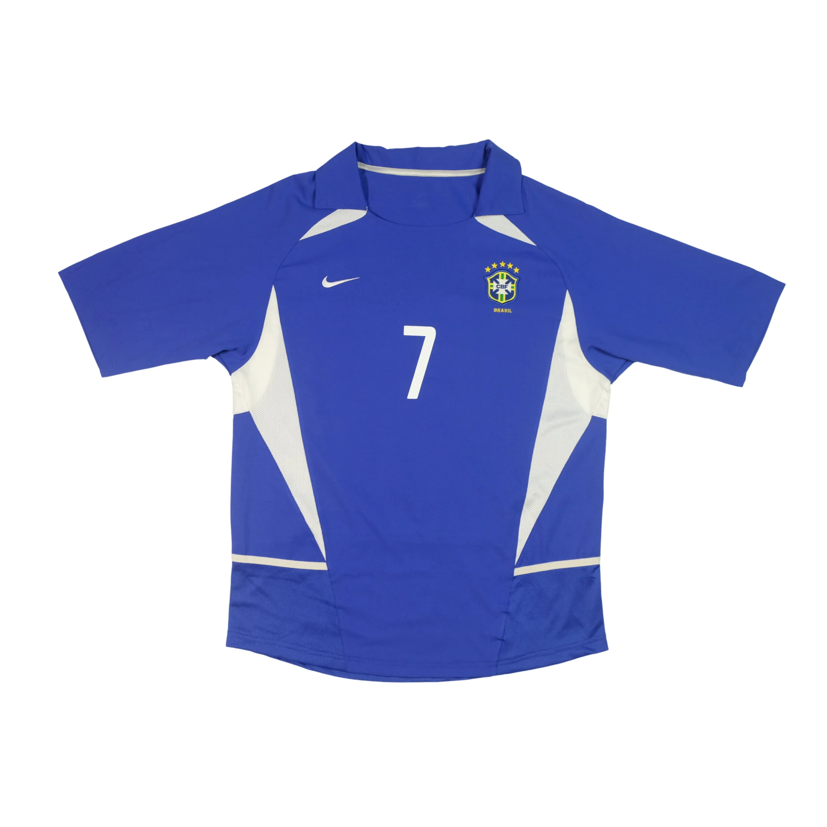 Brazil Ronaldinho 11 Nike Away Football Shirt 2002 (M/L)