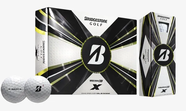 Bridgestone Tour B X with Reactiv iQ Urethane Cover Golf Balls