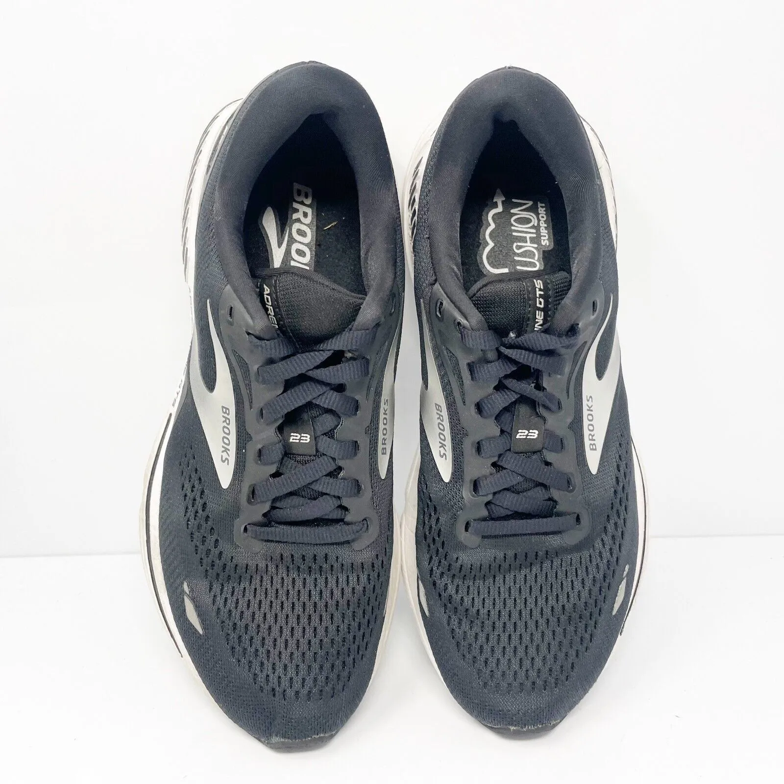 Brooks Womens Adrenaline GTS 23 1203811B004 Black Running Shoes Sneakers 8.5 B