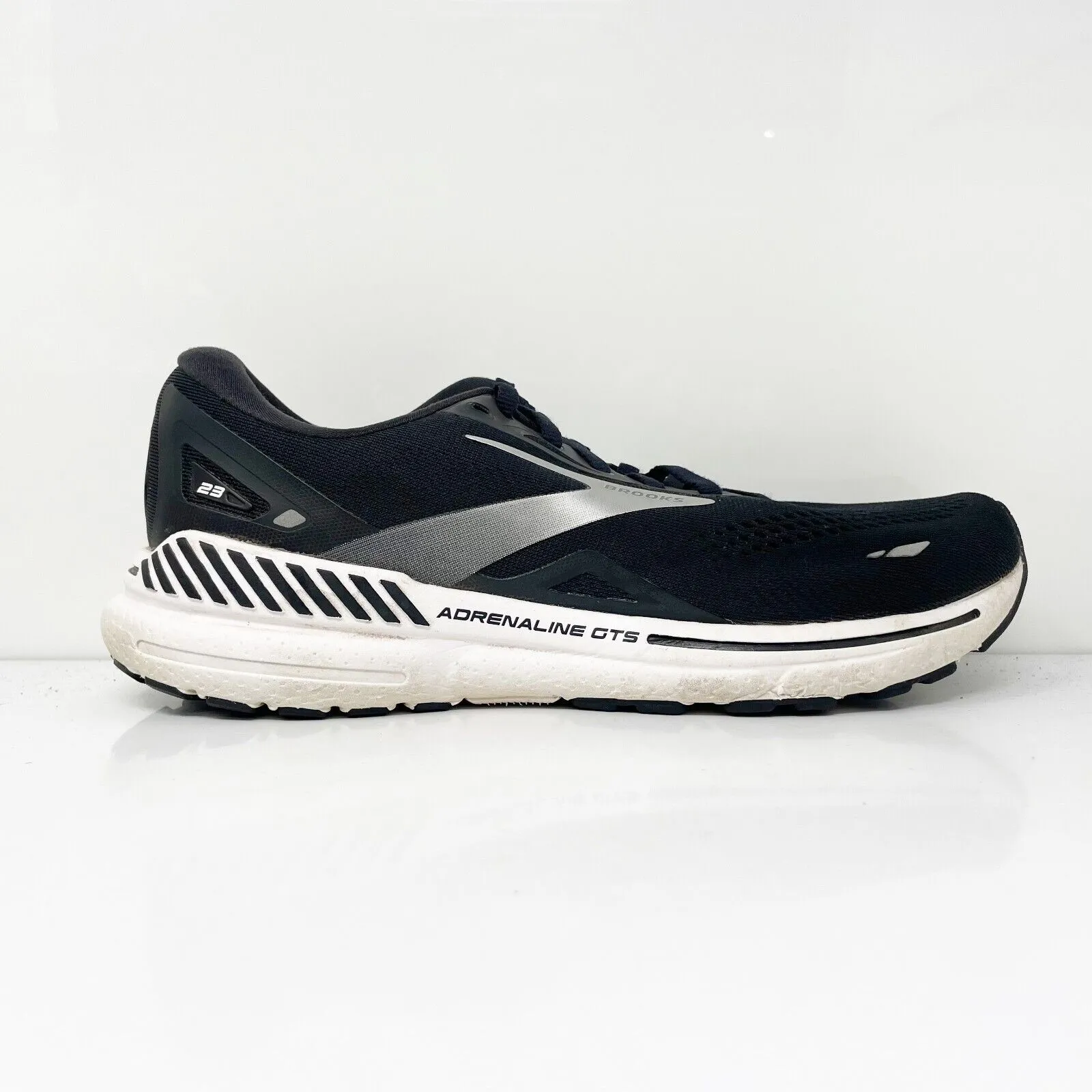 Brooks Womens Adrenaline GTS 23 1203811B004 Black Running Shoes Sneakers Sz 11 B