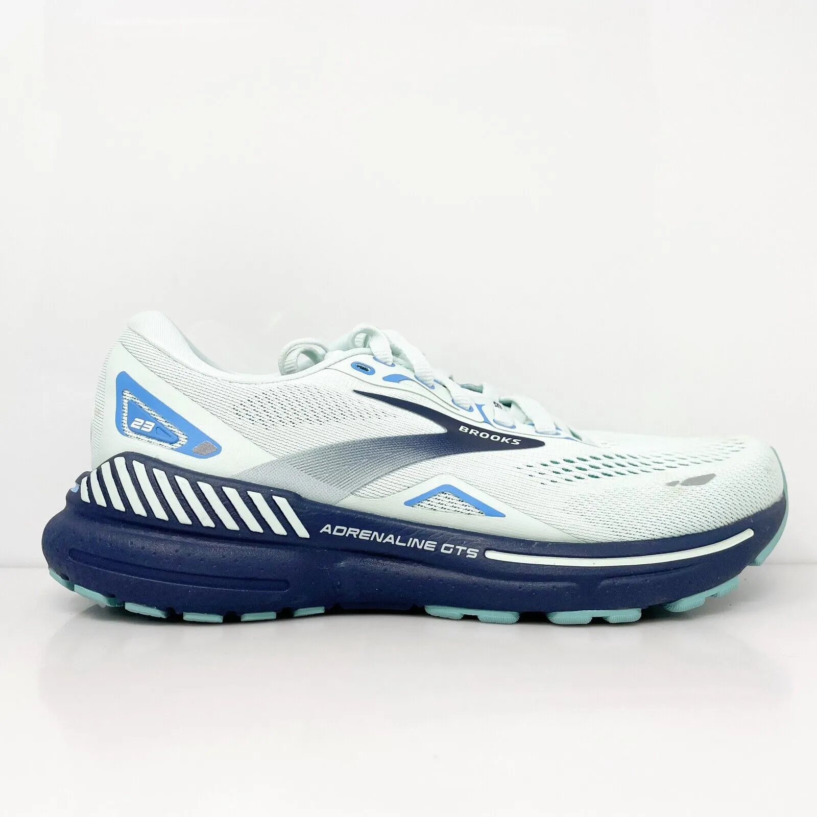 Brooks Womens Adrenaline GTS 23 1203811B471 Blue Running Shoes Sneakers Size 9 B