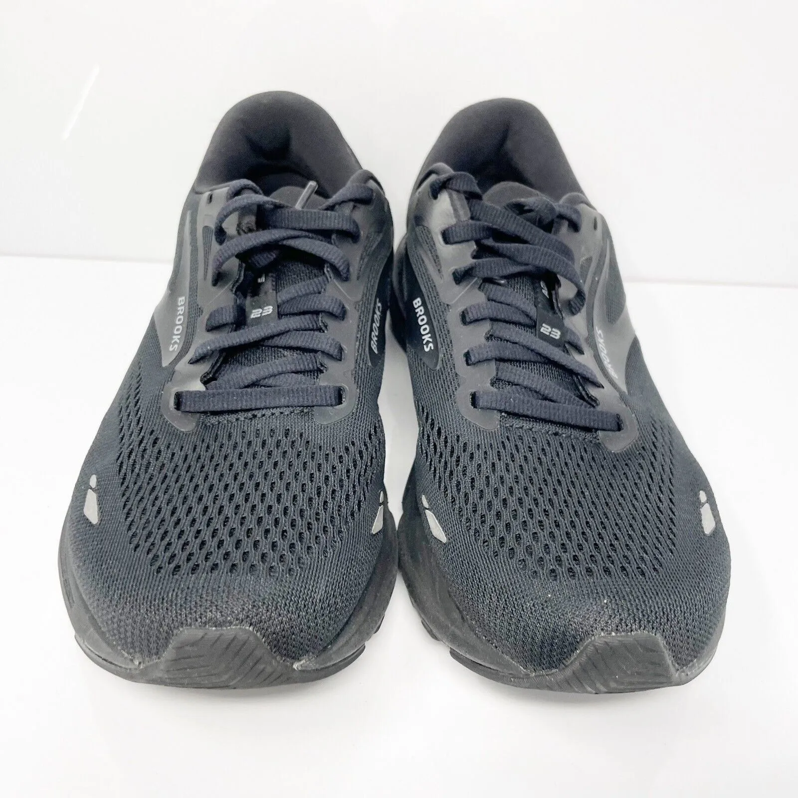 Brooks Womens Adrenaline GTS 23 1203811D020 Black Running Shoes Sneakers Sz 10 D