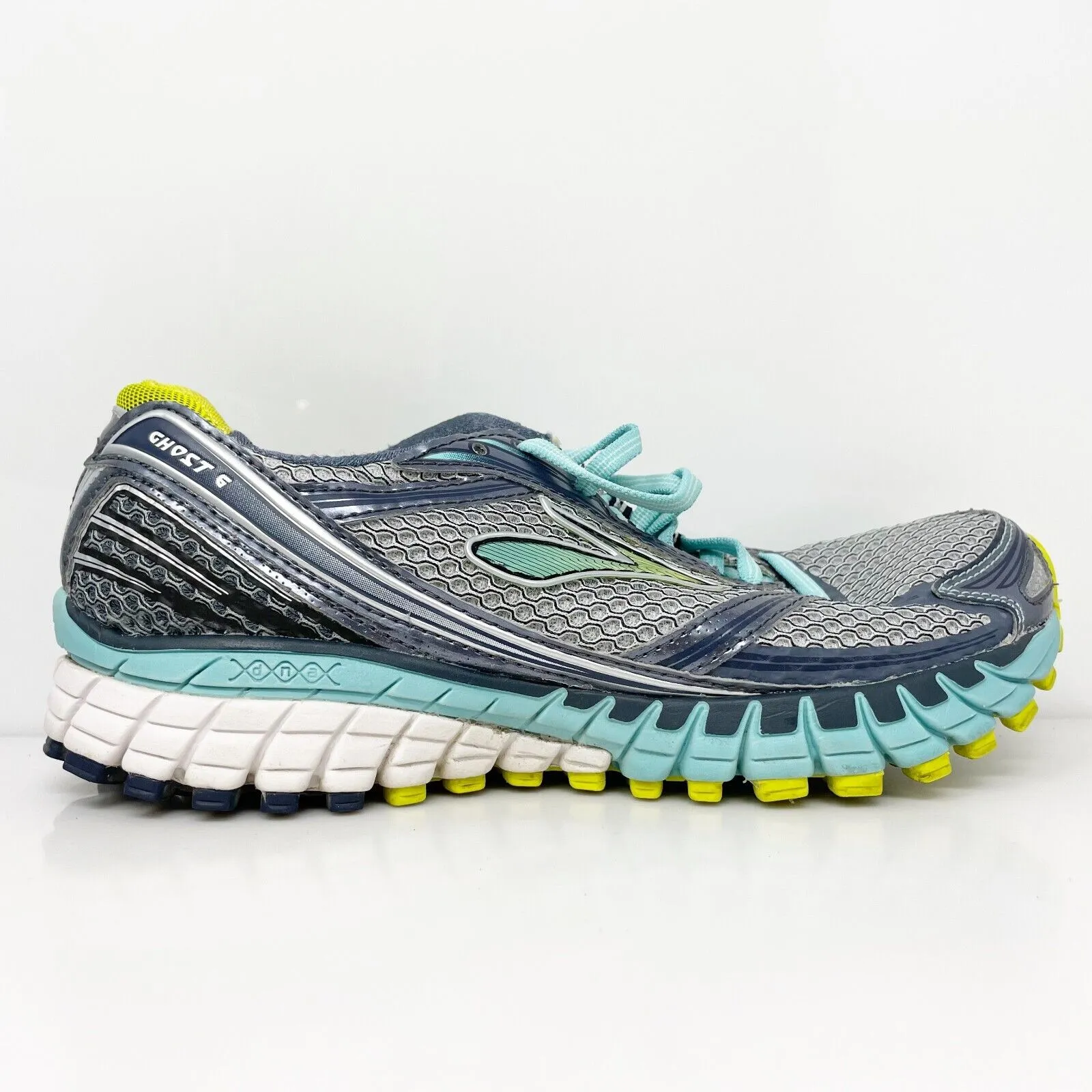 Brooks Womens Ghost 6 1201381B620 Gray Running Shoes Sneakers Size 8 B