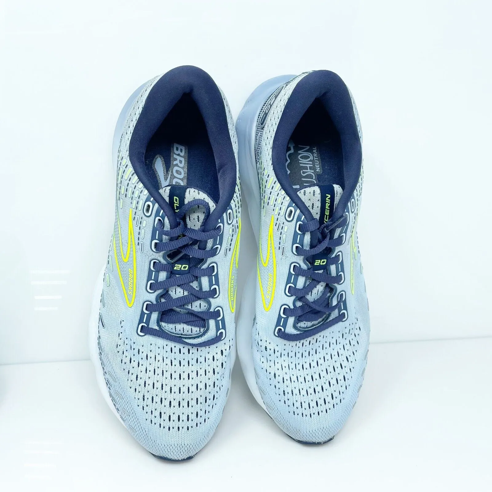 Brooks Womens Glycerin 20 1203691B416 Blue Running Shoes Sneakers Size 9.5 B