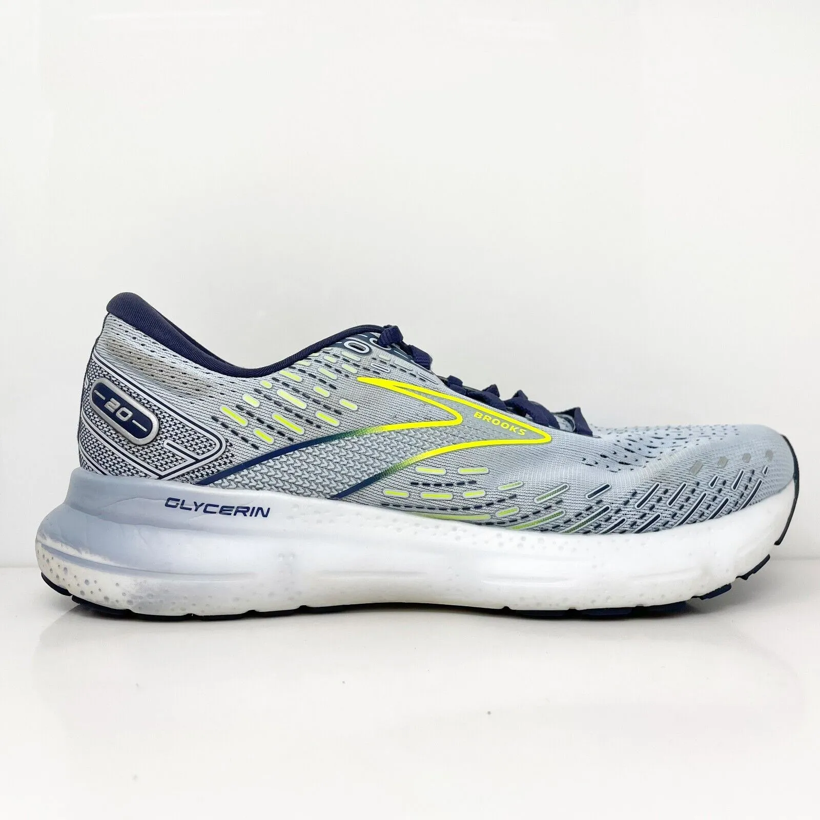 Brooks Womens Glycerin 20 1203691B416 Blue Running Shoes Sneakers Size 9.5 B