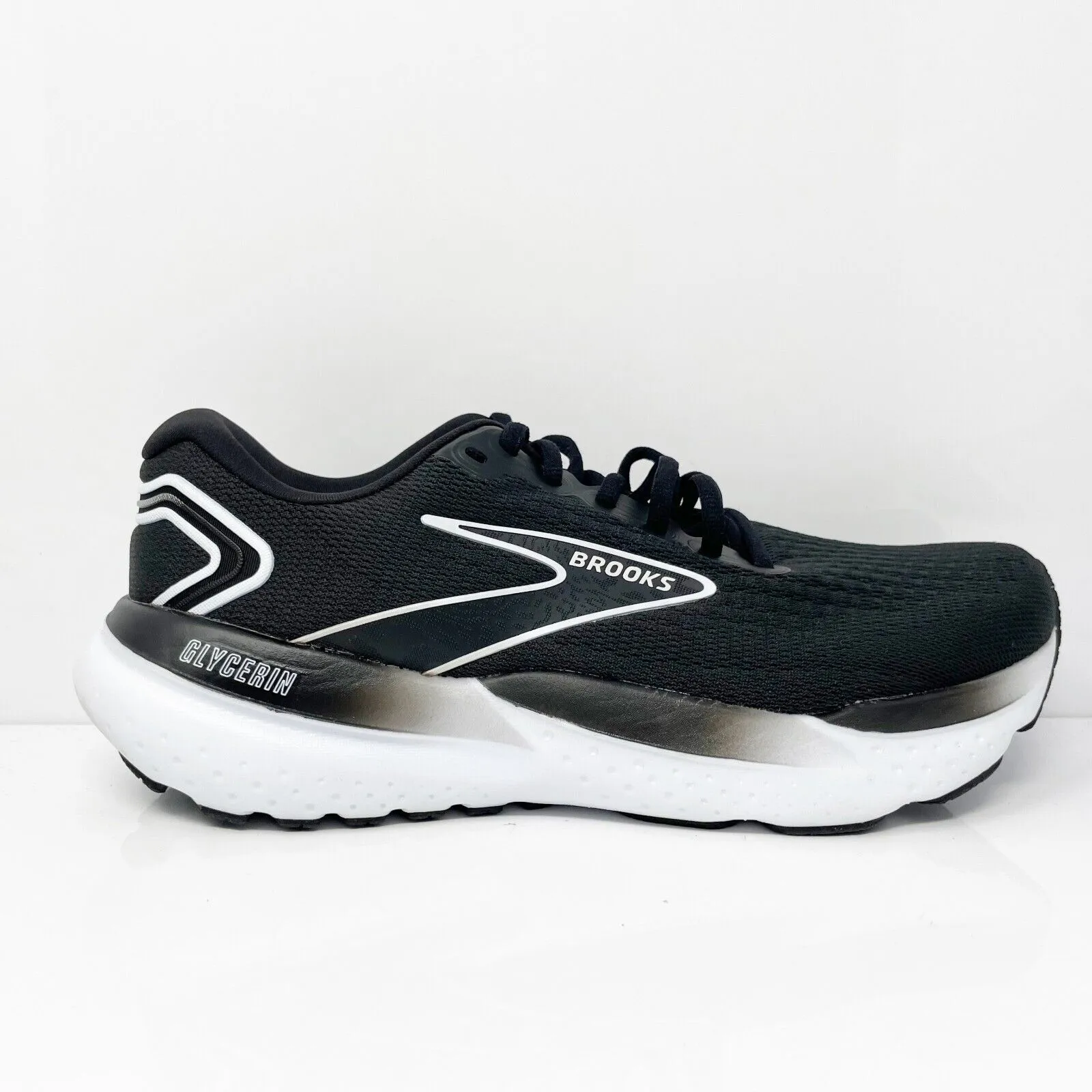 Brooks Womens Glycerin 21 1204081B090 Black Running Shoes Sneakers Size 9 B