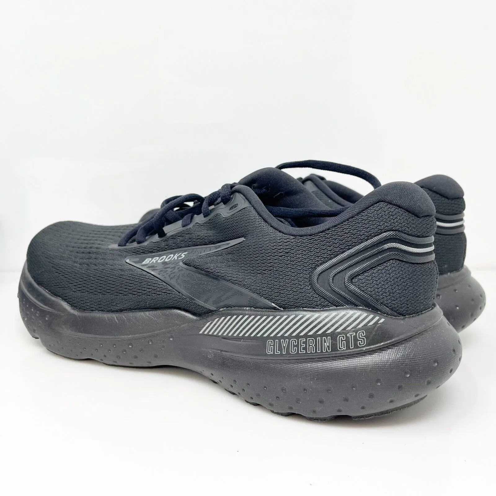 Brooks Womens Glycerin GTS 21 1204091D020 Black Running Shoes Sneakers Sz 10.5 D