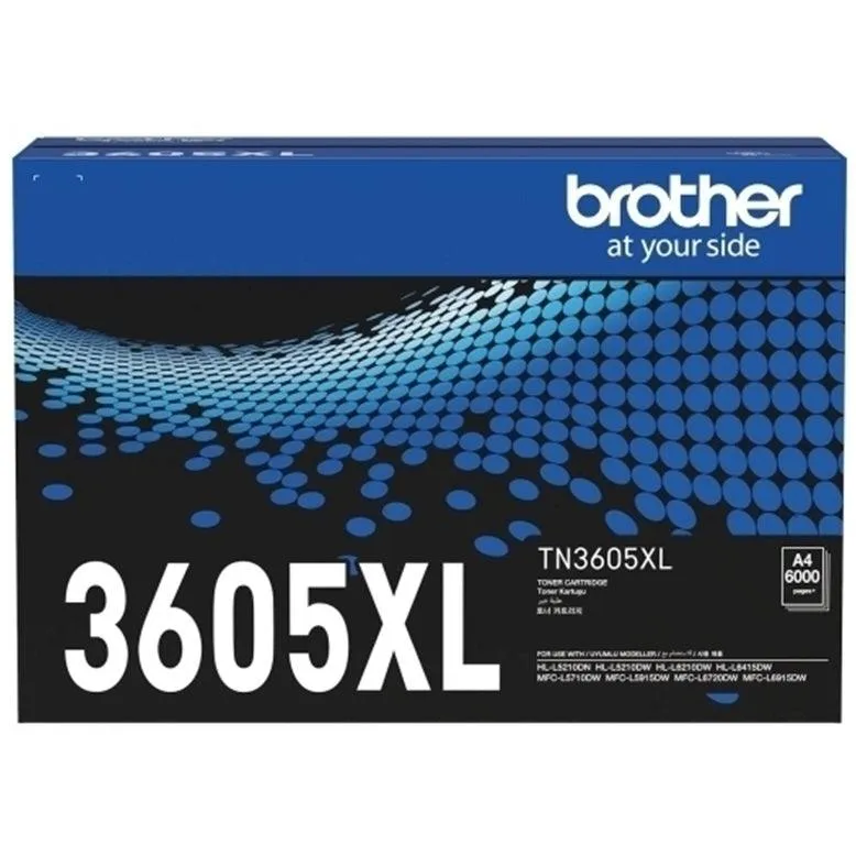 Brother TN-3605XL Toner Ink Cartridge Genuine Original Black TN3605XL