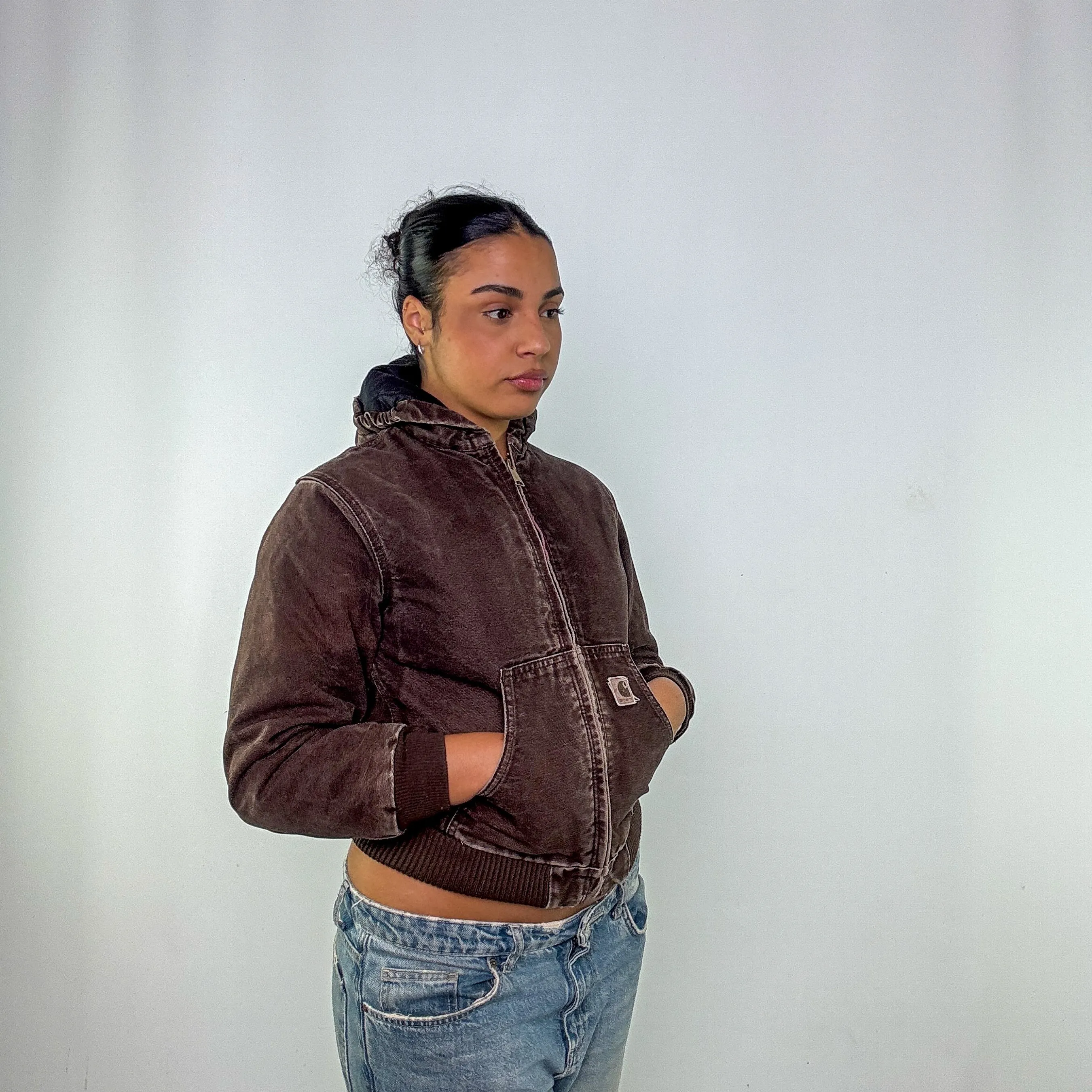 Brown 90s Carhartt Active Workwear Jacket (S)