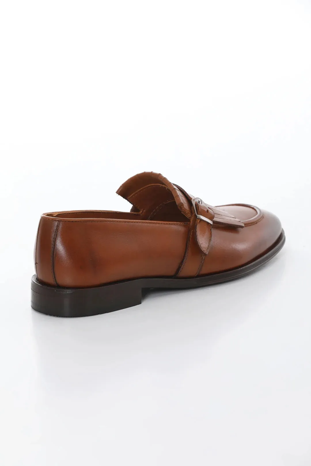 Brown Leather Loafers.