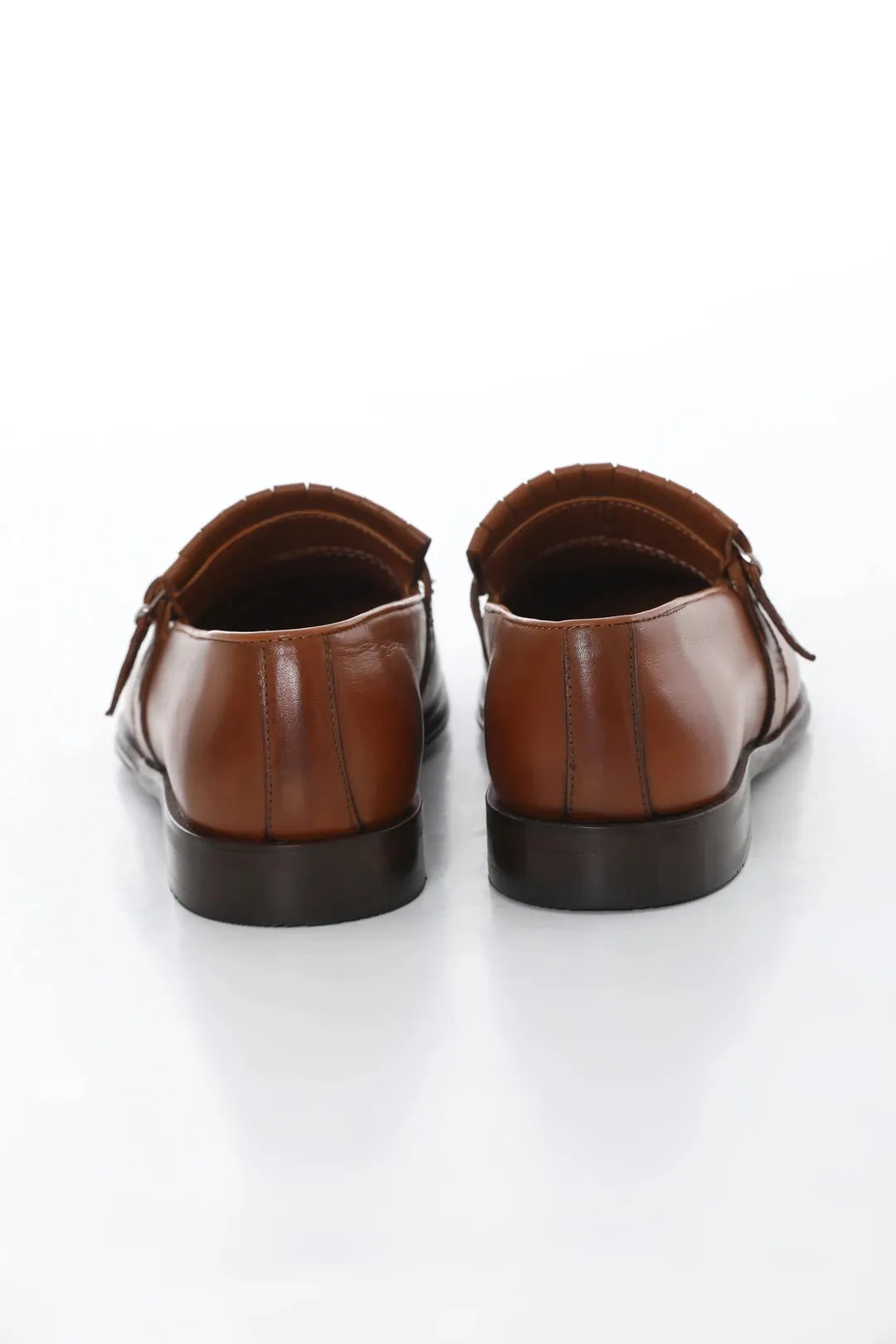 Brown Leather Loafers.