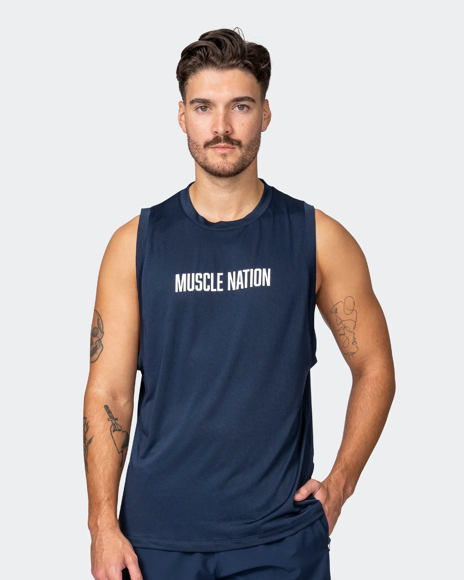 Burly Training Tank - Navy