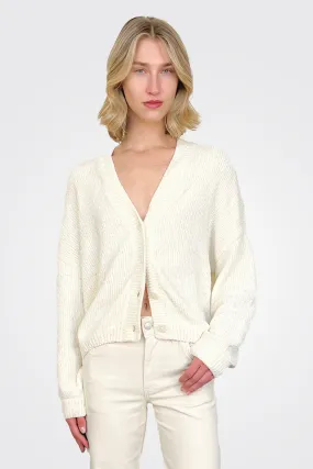 Button Cardigan - Cream