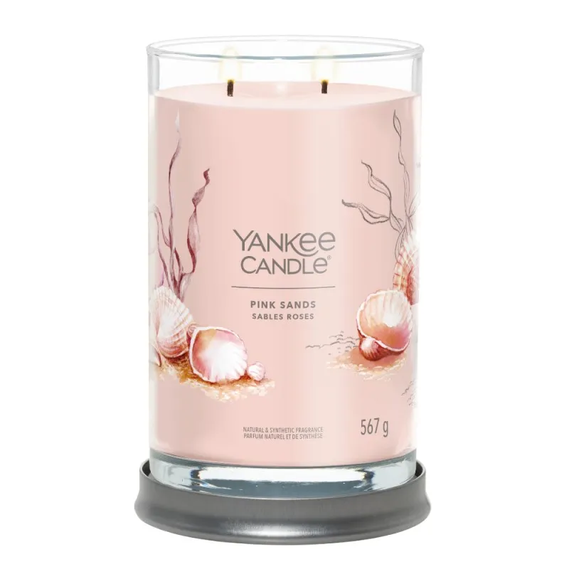 Candela profumata YANKEE CANDLE - Pink Sands - tumbler Signature - Yankee Candle - Giare grandi - Candele profumate - Tempus Don