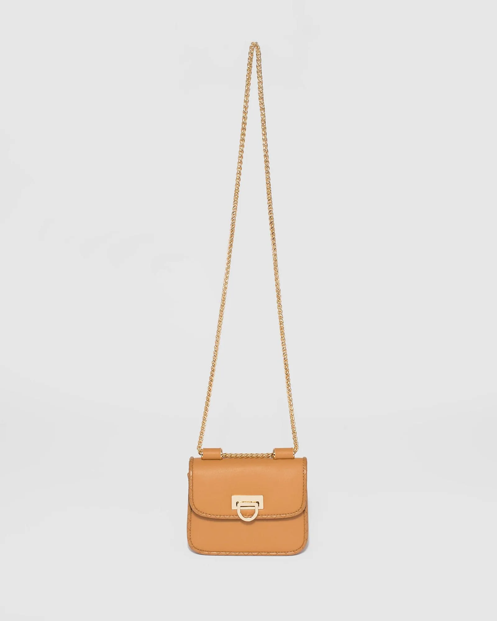 Caramel Tay Lock Crossbody Bag