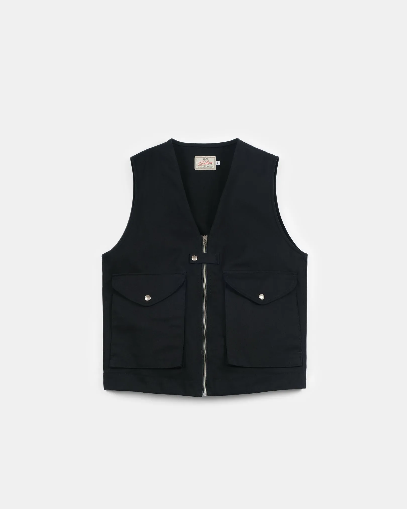 Cargo Vest - Black Denim