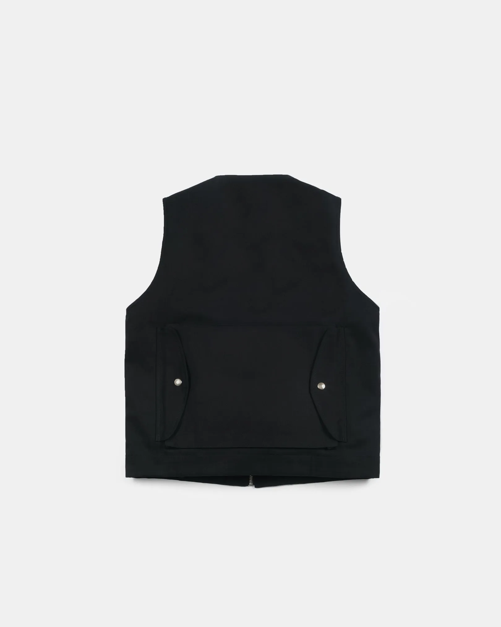 Cargo Vest - Black Denim